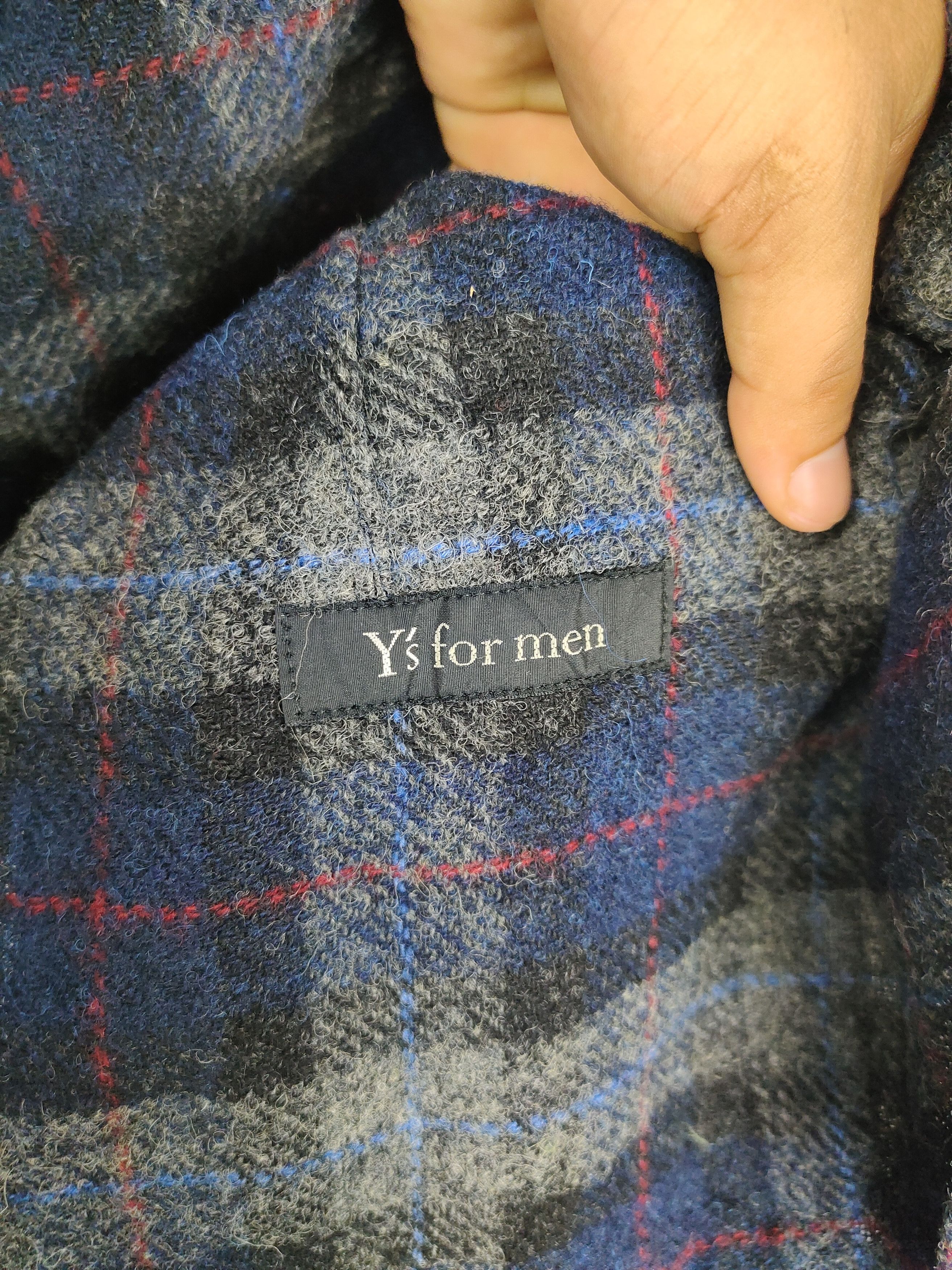 Japanese Brand × Yohji Yamamoto Y's for men checkered Wool Blazer Jacket Size US M / EU 48-50 / 2 - 4 Thumbnail