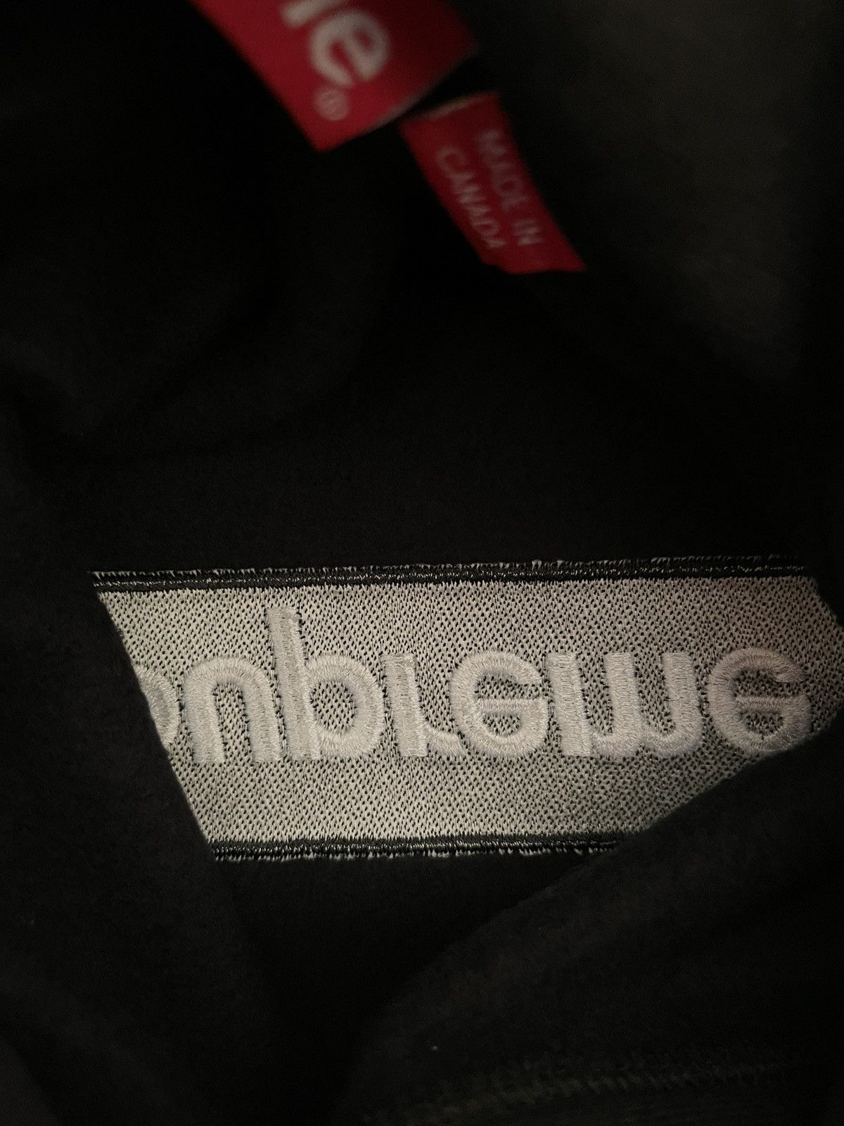 Supreme Supreme fw16 black on black hooded sweatshirt hoodie Size US M / EU 48-50 / 2 - 5 Thumbnail