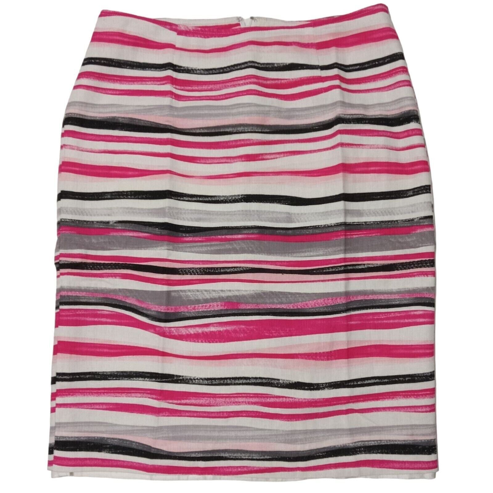 & Other Stories Cato Skirt 8 (32x23) Lined Pencil Striped Flat Front Slit Size 30" / US 8 / IT 44 - 1 Thumbnail