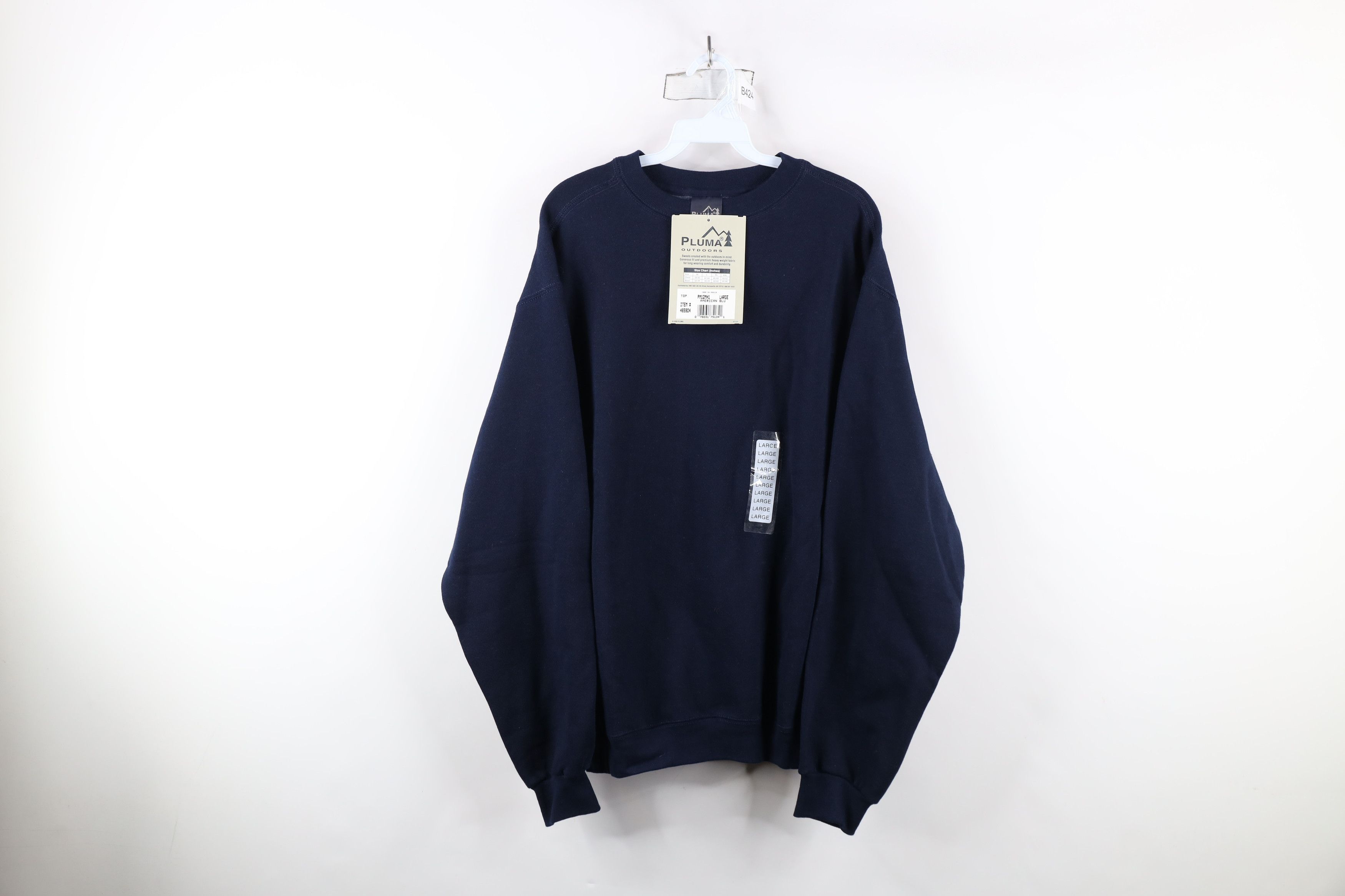 Vintage Deadstock Vintage Y2K 2000 Streetwear Heavyweight Sweatshirt Size US L / EU 52-54 / 3 - 1 Thumbnail