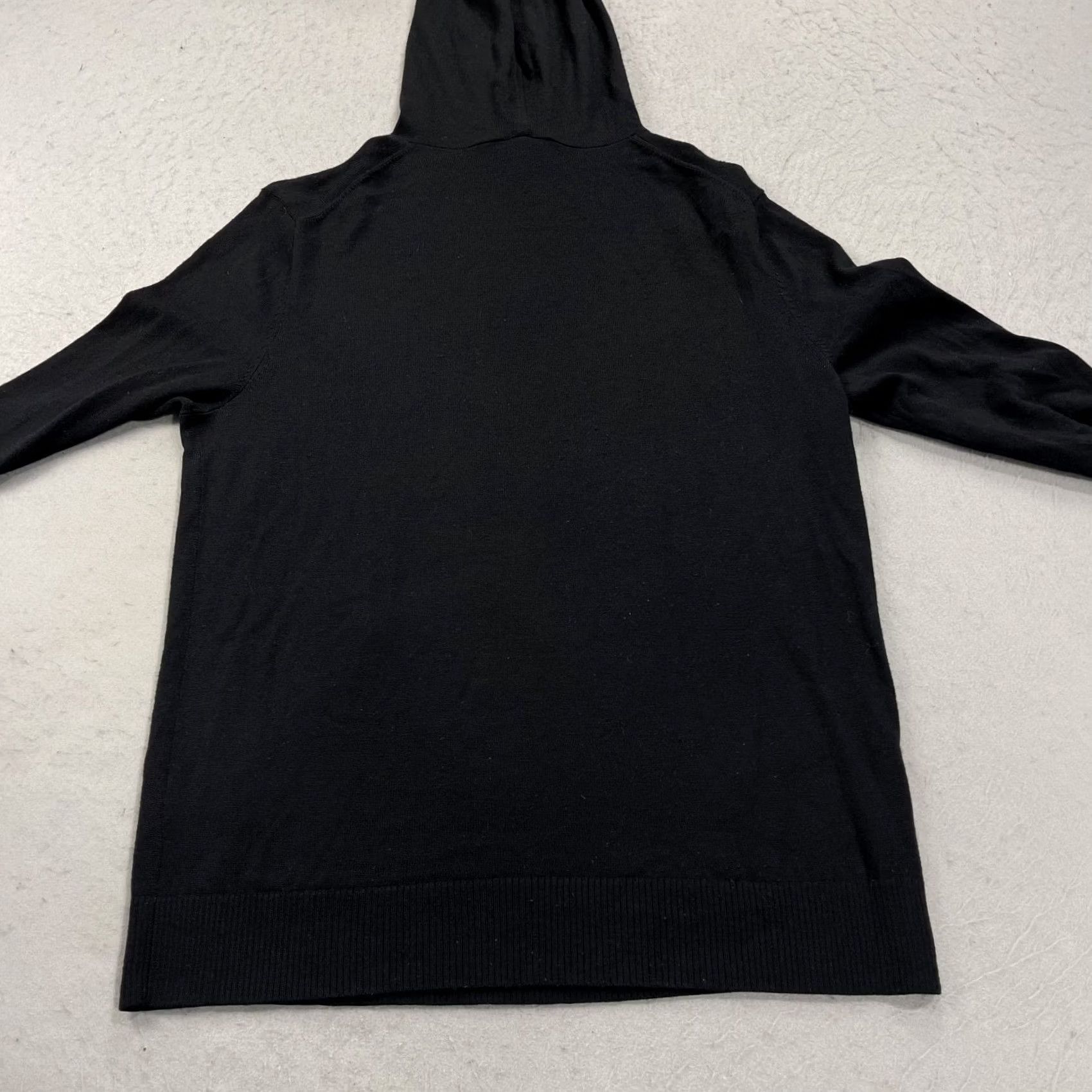 Vintage Artefact Hoodie Mens Large Black Wool Blend Pullover Hooded Knit Sweatshirt Size US L / EU 52-54 / 3 - 6 Thumbnail