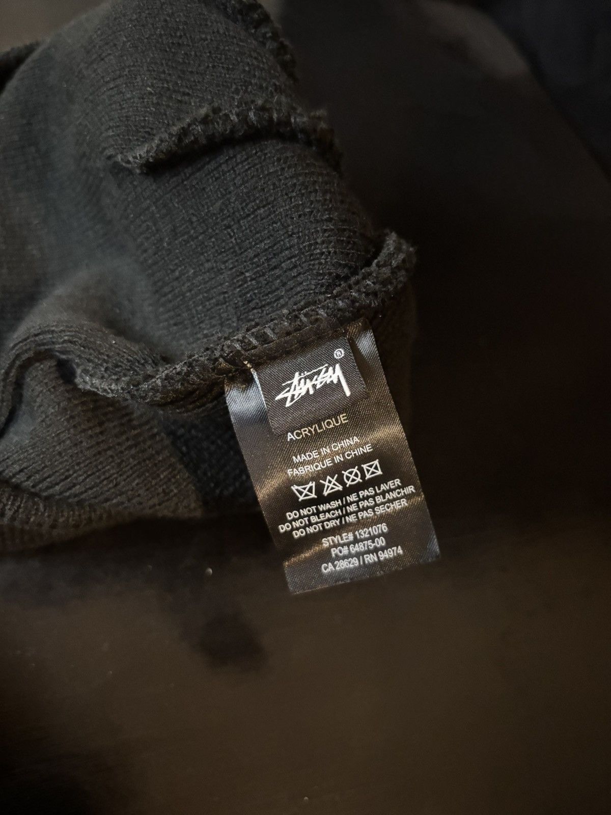 Stussy Stussy Debossed Basic Logo Beanie Black fw21 Size ONE SIZE - 4 Thumbnail