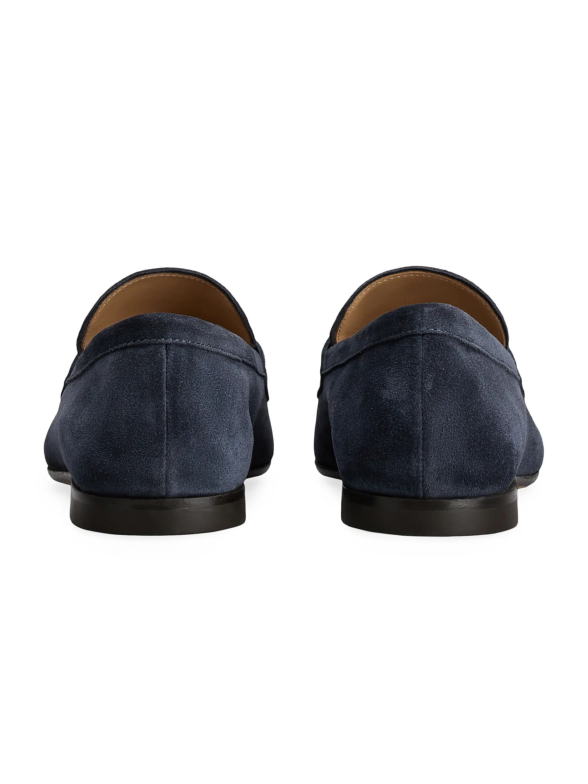 Tod's os11x0526 Moc-Style Suede Loafers in Blue Size US 12 / EU 45 - 3 Thumbnail