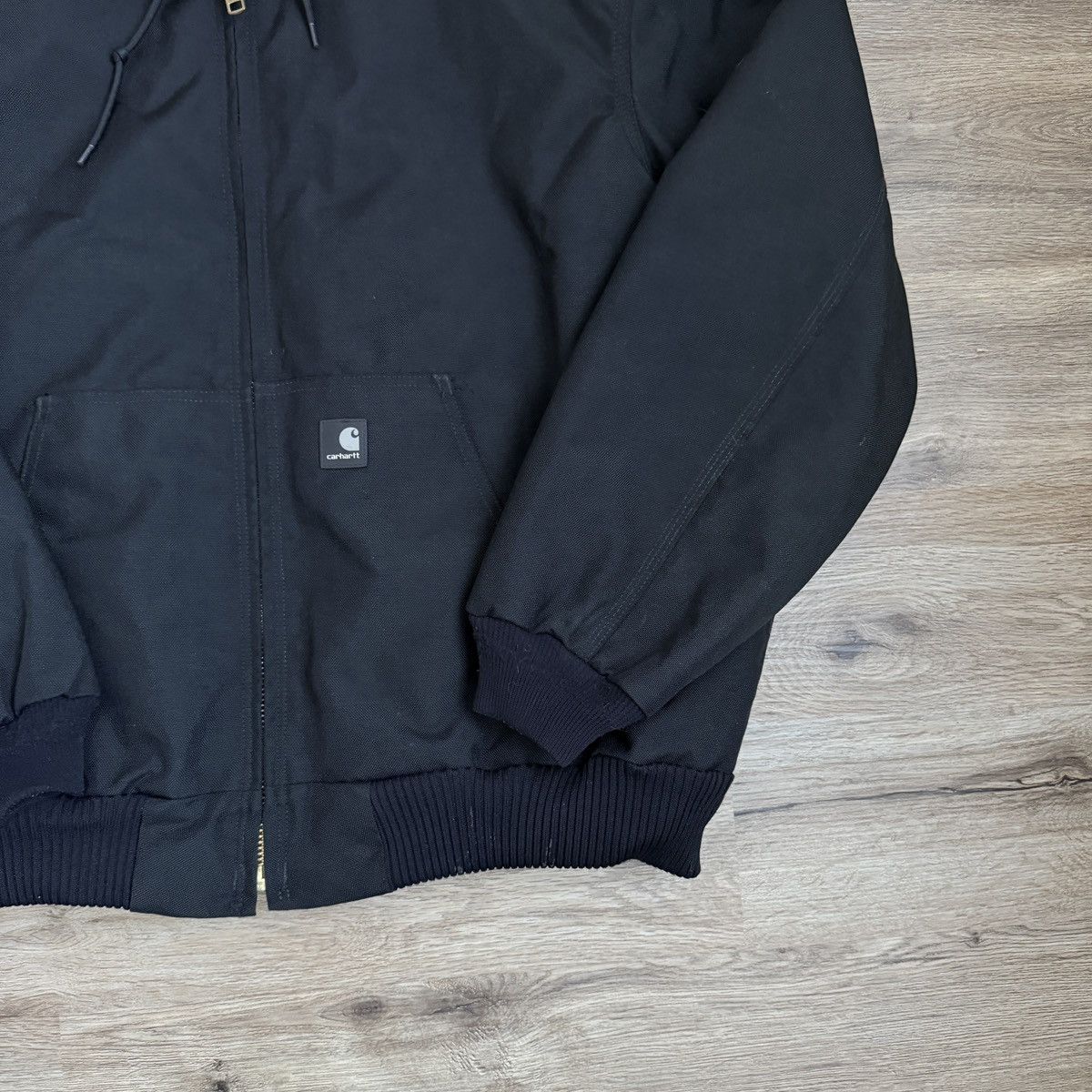 Carhartt Carhartt Active Hooded Jacket Quilted Linen Black Size US XL / EU 56 / 4 - 2 Thumbnail