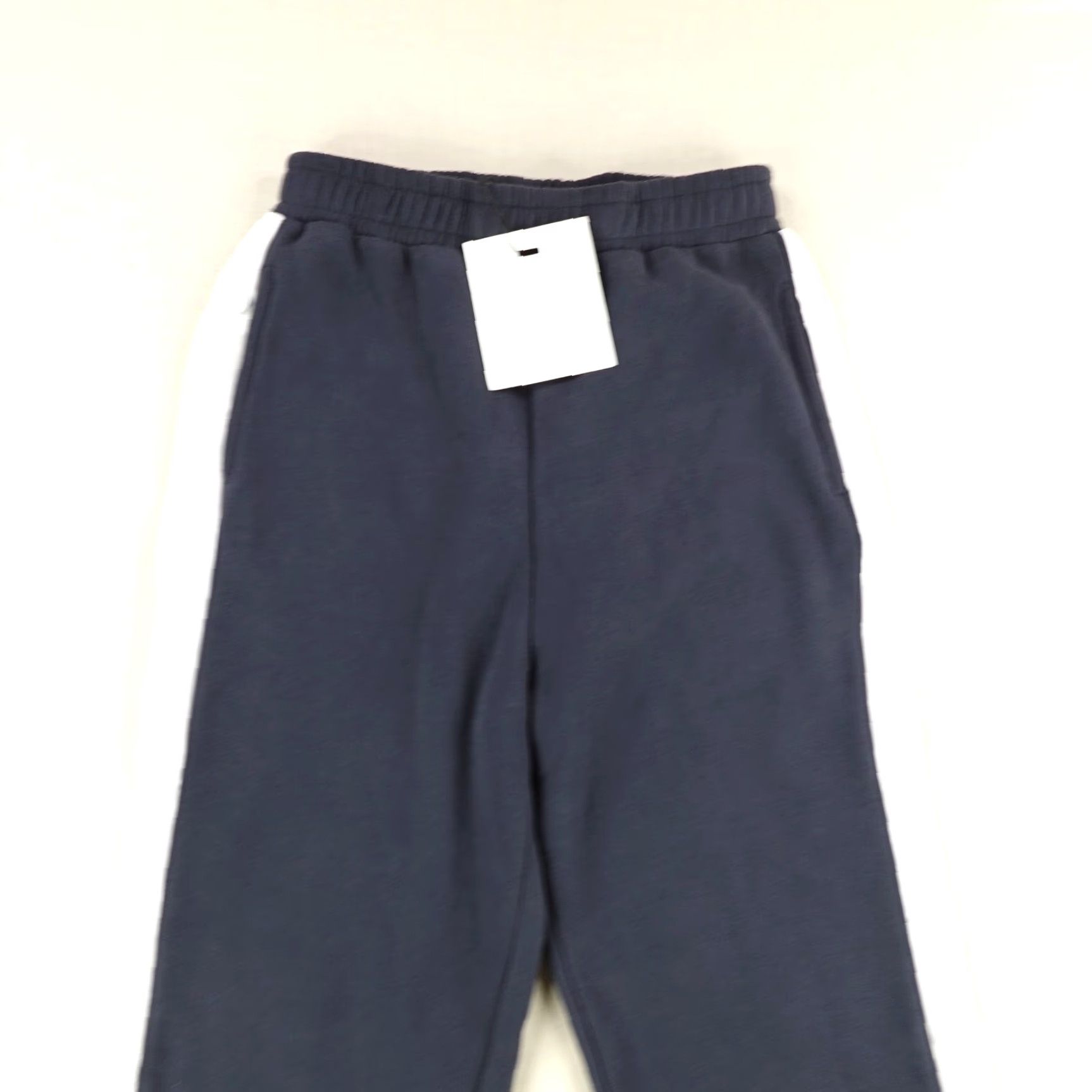 Vintage YLLW Brand The Label Pants Womens Small Blue White Snap Up Sweats NEW Size 28" / US 6 / IT 42 - 2 Thumbnail