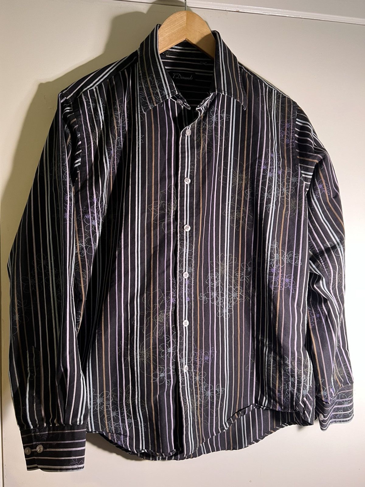 Vintage Y2K 2000’s VTG Vintage 7 Diamonds Flower Floral Button Shirt Size US XL / EU 56 / 4 - 1 Thumbnail