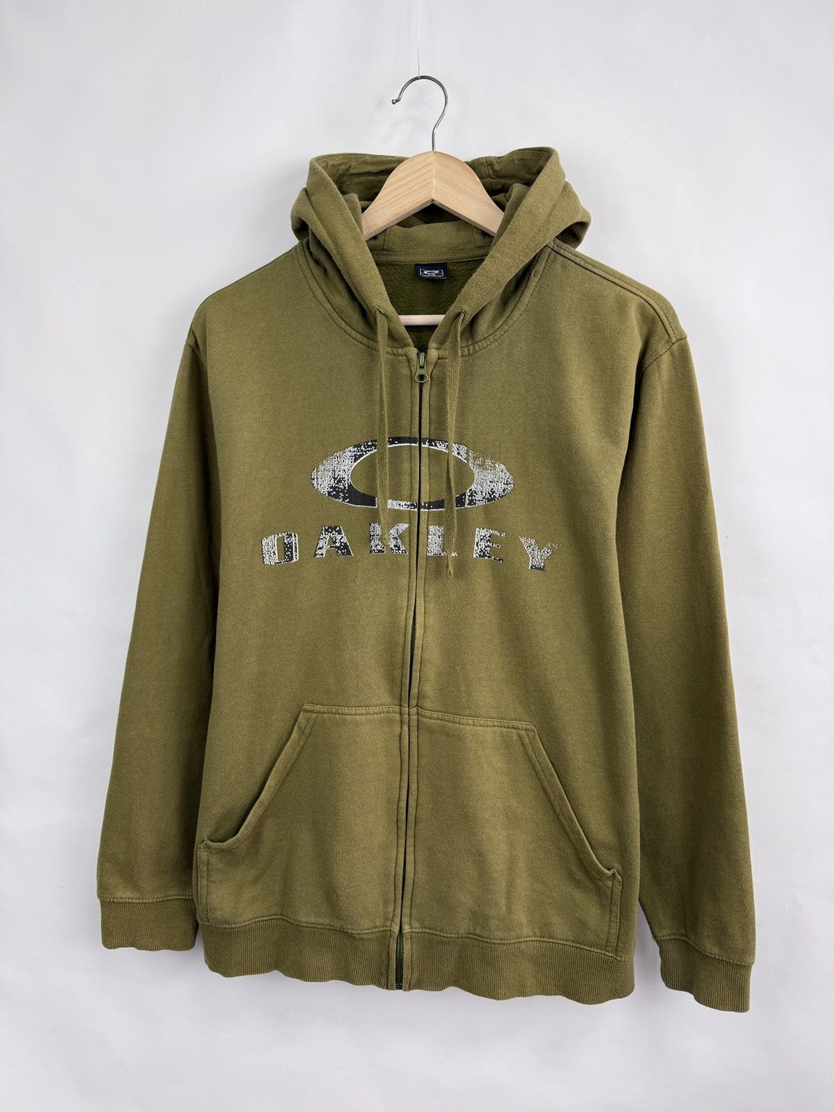 Oakley 🇺🇸 Vintage Y2K Oakley Military Style Hoodie Rare Retro Hype Size US L / EU 52-54 / 3 - 3 Thumbnail