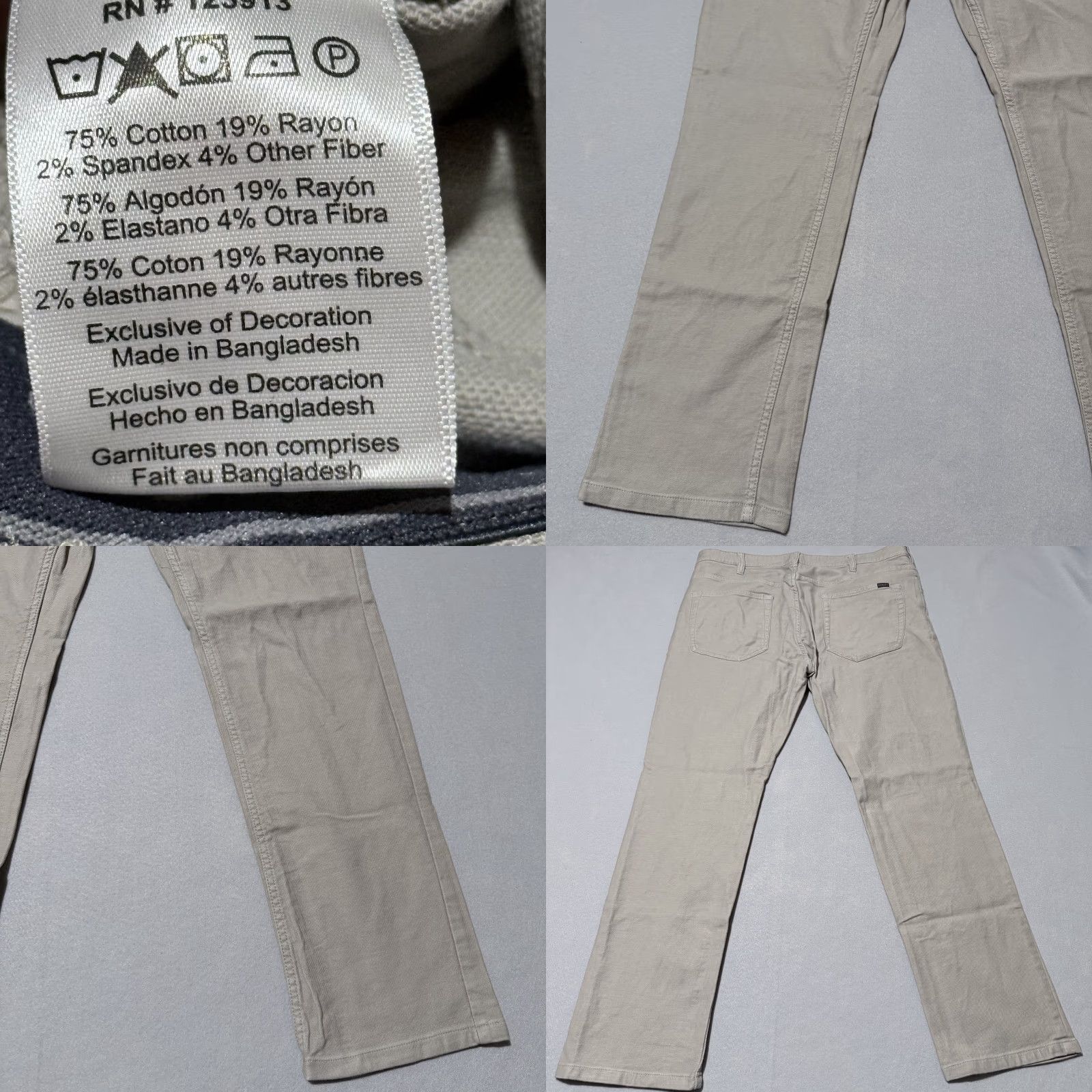 Vintage VINTAGE JACHS New York Mid-Weight 5-Pocket Stretch Pants Men Beige Straight 38X32 Size US 38 / EU 54 - 8 Thumbnail