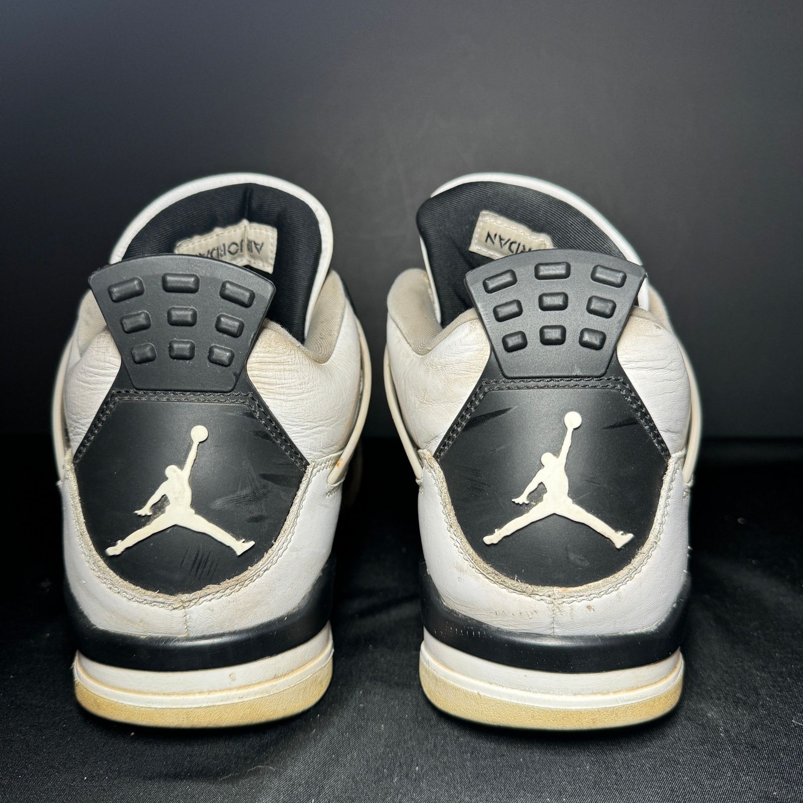 Jordan Brand × Nike Size 9.5 Nike Air Jordan 4 Retro Military Black Men's Shoes Size US 9.5 / EU 42-43 - 6 Thumbnail