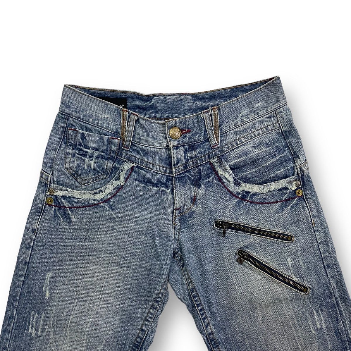 20471120 VINTAGE 00's ORIGINAL JORTS CRAZY DEVIL EMBROIDERY DESIGN Size US 32 / EU 48 - 6 Thumbnail