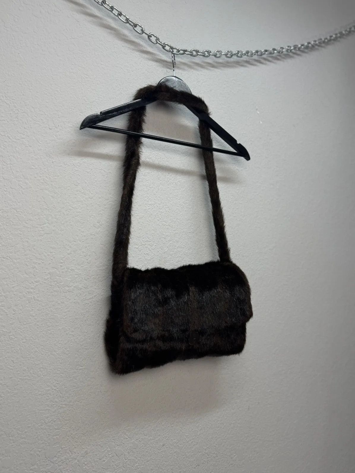 If Six Was Nine Vintage Hysteric Glamour Style Fur Rabbit Opium Bag Gothic Size ONE SIZE - 6 Thumbnail