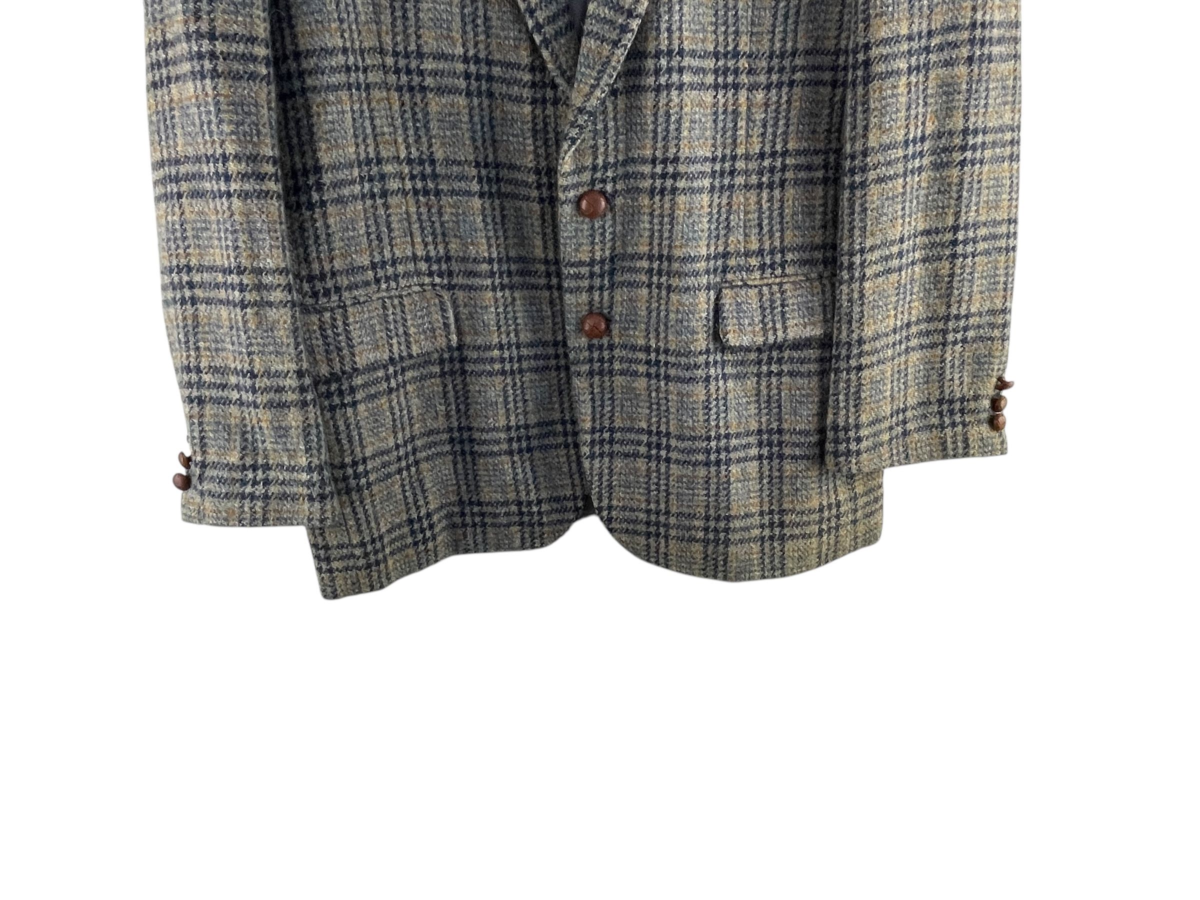 Harris Tweed Vintage Harris Tweed Octopus Army Wool Coat Jacket Size US L / EU 52-54 / 3 - 8 Thumbnail