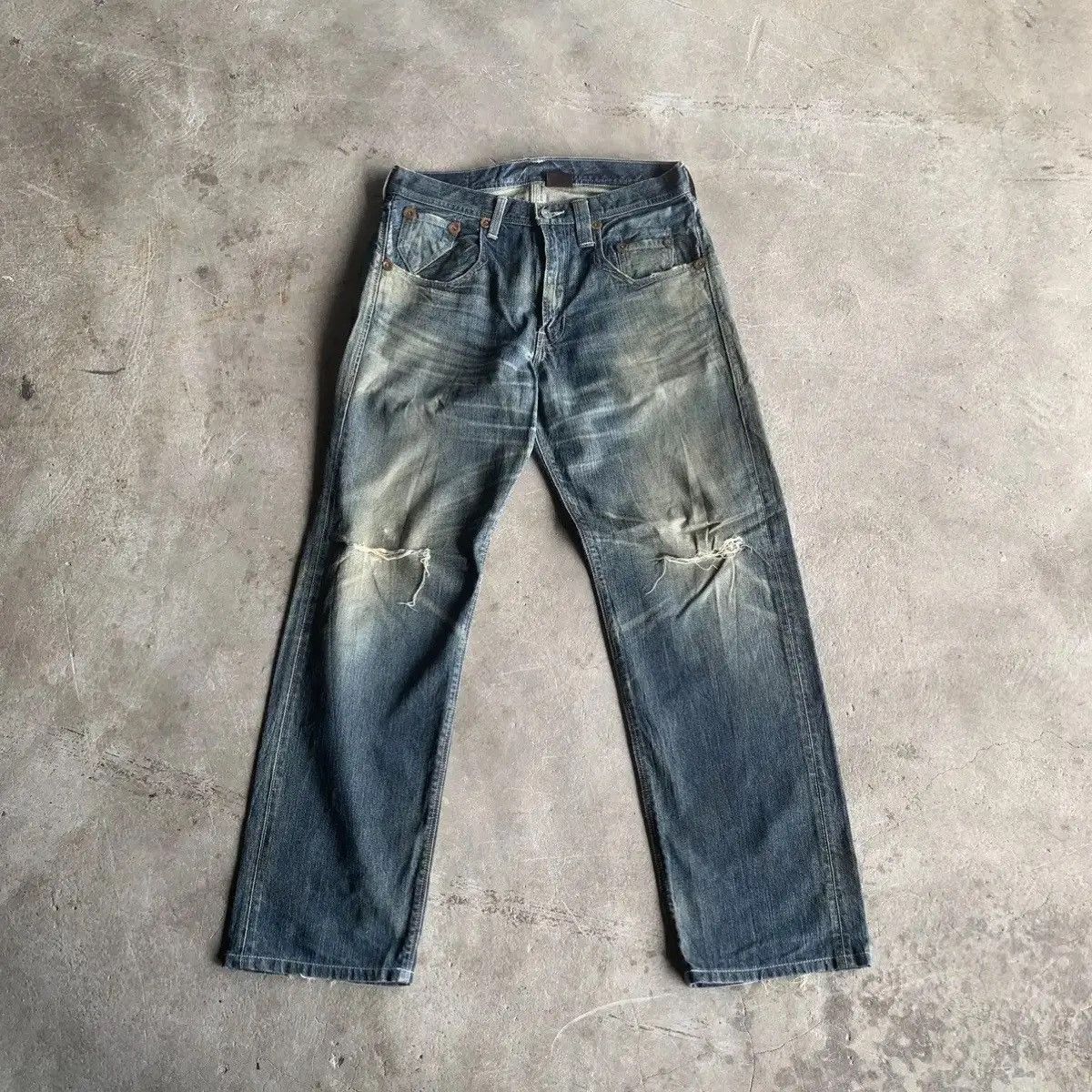Levi's Levi’s 503XX Jeans Mudwash 32x31 Distressed Denim Pants Size US 32 / EU 48 - 1 Thumbnail