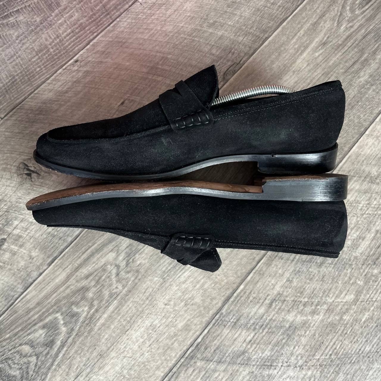 Russell & Bromley Russell & Bromley Black Suede Handmade Penny Strap EU 43 Size US 10 / EU 43 - 3 Thumbnail