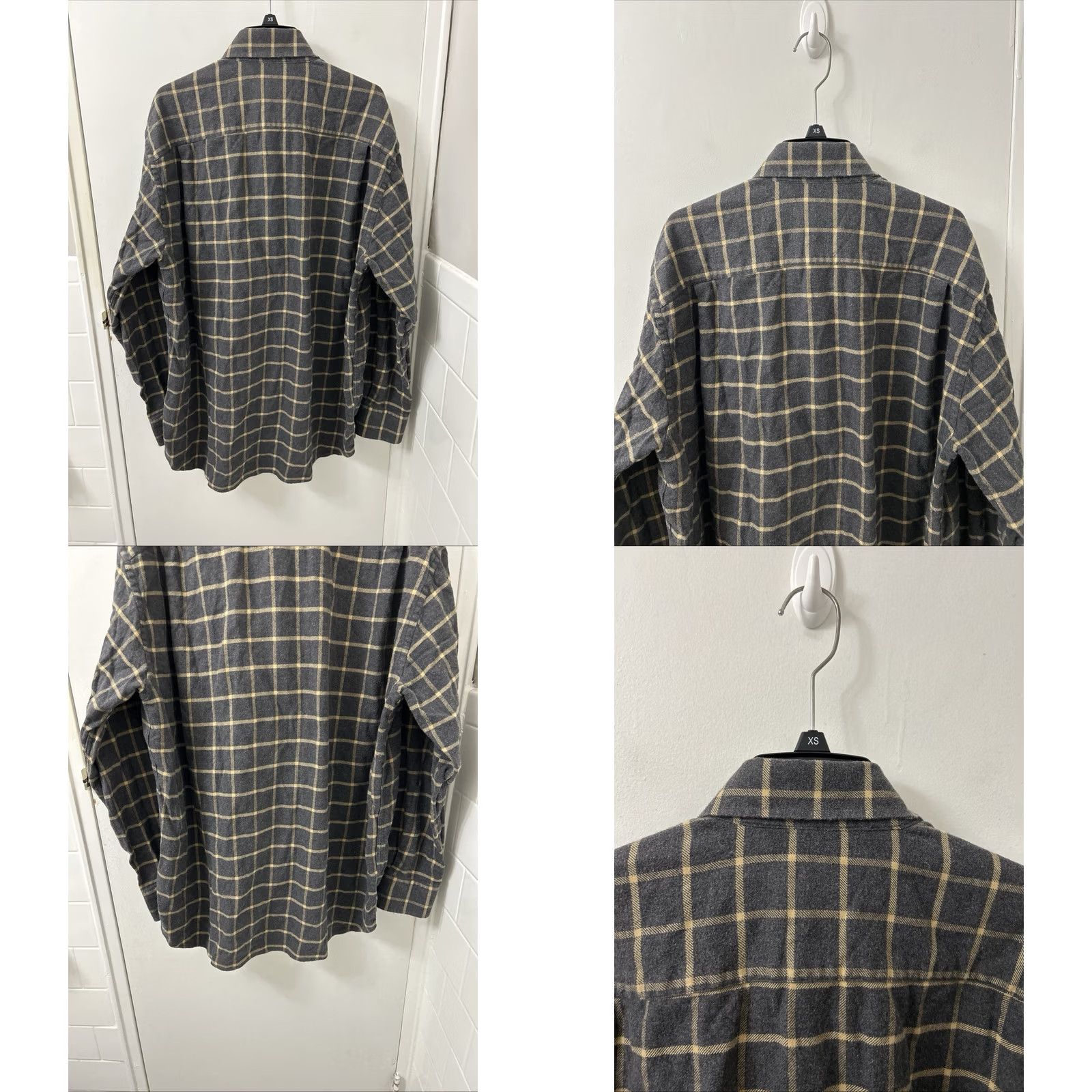 Orvis Orvis Shirt Mens XL Gray Plaid Flannel 100% Cotton Long Sleeve Button-Down Collared Size US XL / EU 56 / 4 - 8 Thumbnail