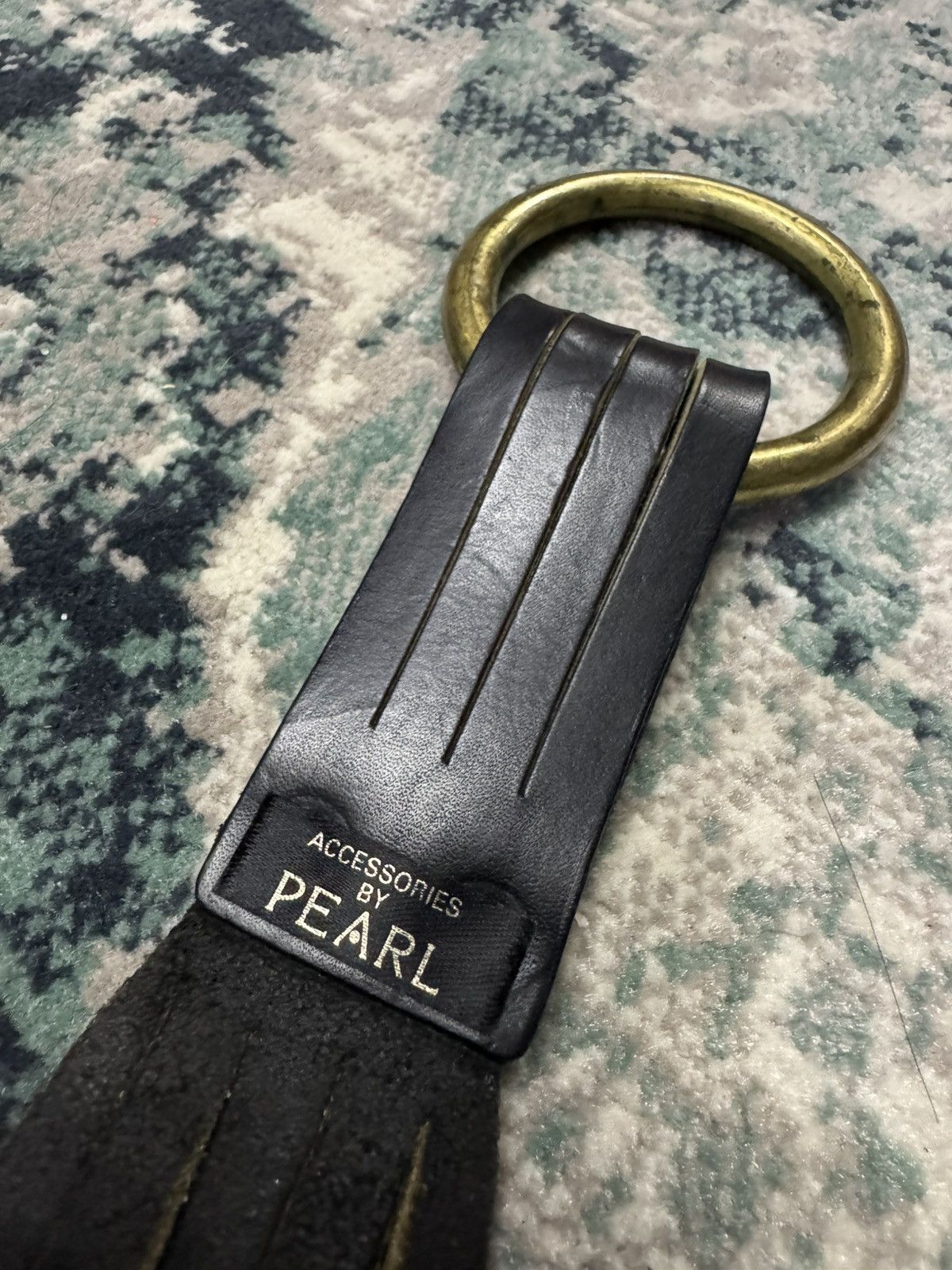 Japanese Brand ACCESSORIES BY PEARL FRINGE BONDAGE LEATHER BELT Size 40 - 5 Thumbnail