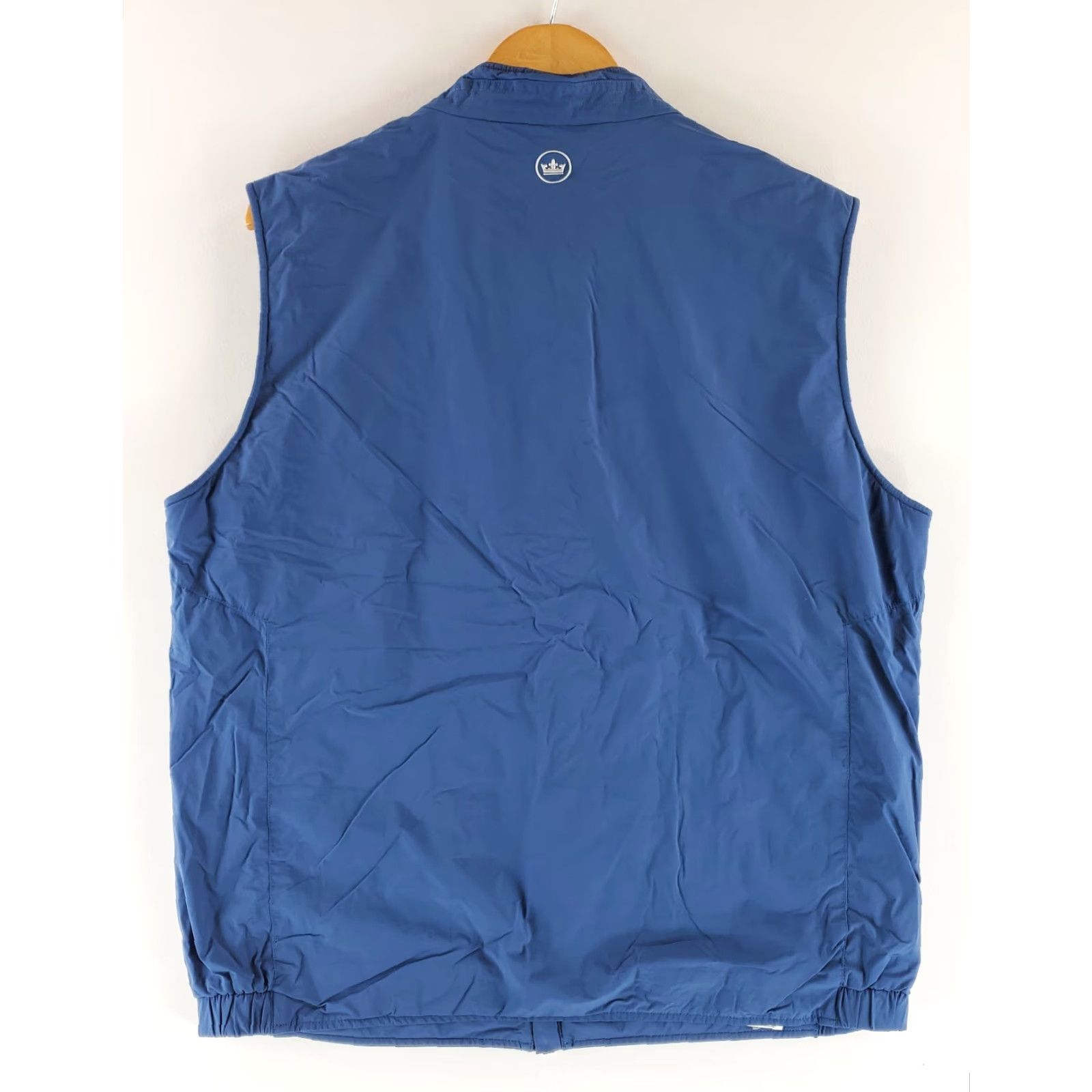 Peter Millar Peter Millar Crown Crafted Vest Full Zip Wool Collar Windbreaker Golf Performance Mens L Blue Size US L / EU 52-54 / 3 - 4 Thumbnail