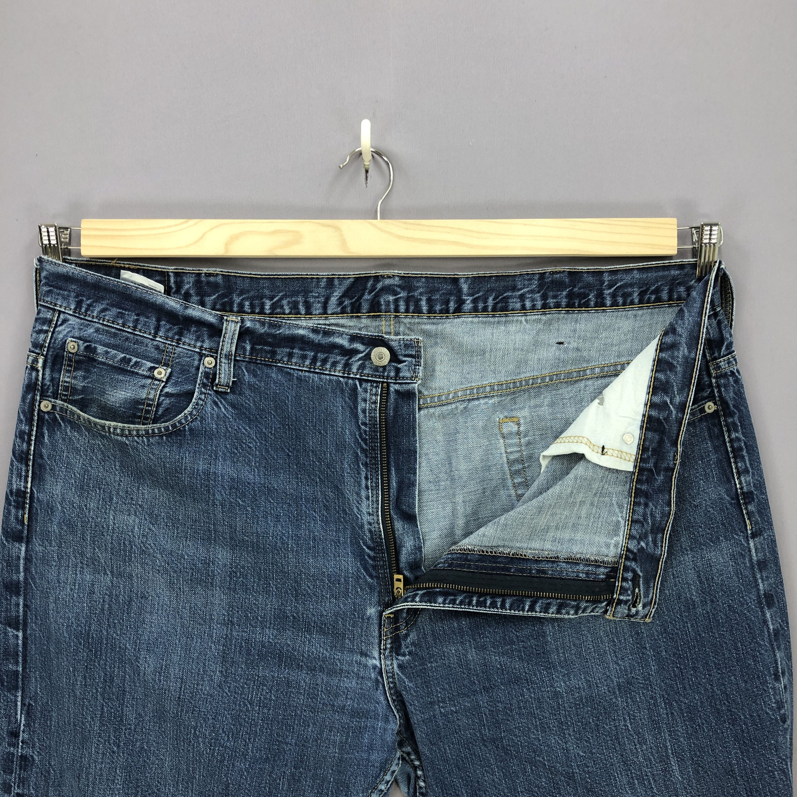 Levi's Crazy Y2K Baggy Levis 569 Jeans Levi's Distressed Blue Denim Size US 44 / EU 60 - 7 Thumbnail