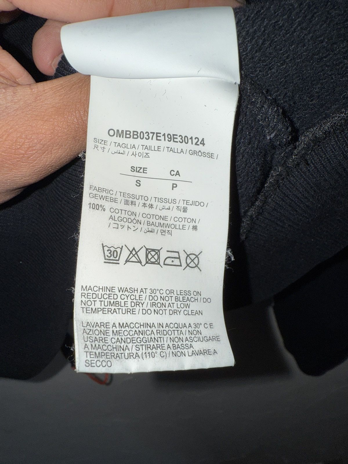 Off-White Off-White Black Incomplete Spray Hoodie Size US S / EU 44-46 / 1 - 5 Thumbnail
