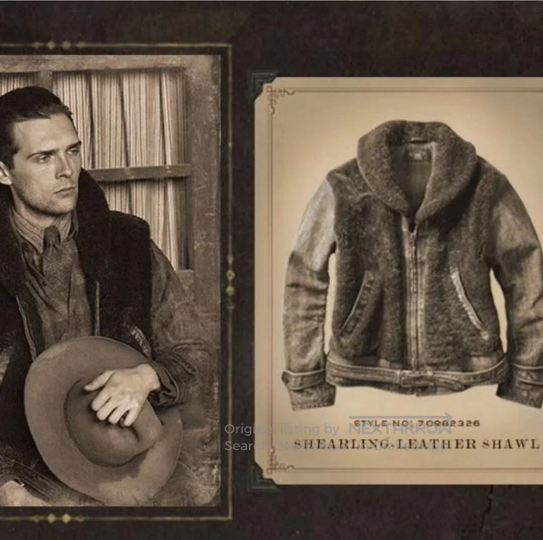 RRL Ralph Lauren Rare Double RL Brown Leather Jacket. Size US XL / EU 56 / 4 - 7 Thumbnail