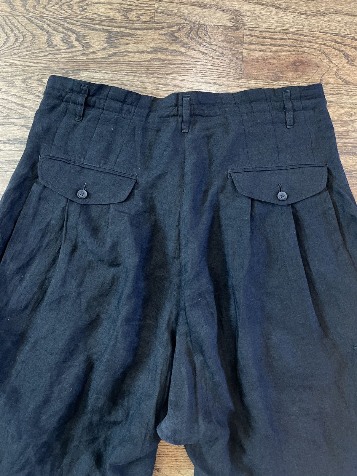 Yohji Yamamoto Yohji Yamamoto SS21 Lace-Up Cropped Trousers HD-P47-303 Size US 36 / EU 52 - 9 Thumbnail