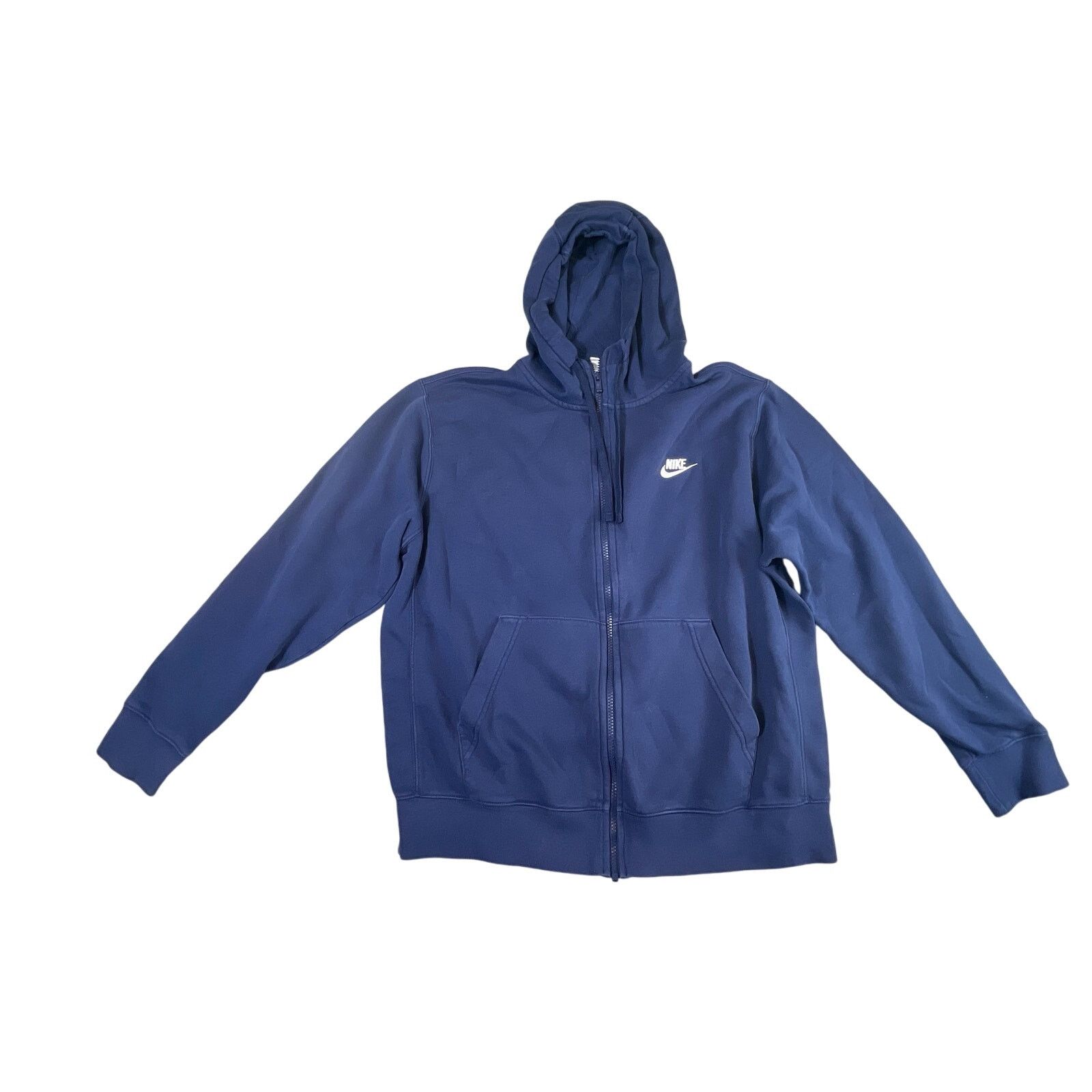 Nike Nike Men’s Blue Full Zip Hoodie Drawcord Size Large Size US L / EU 52-54 / 3 - 6 Thumbnail