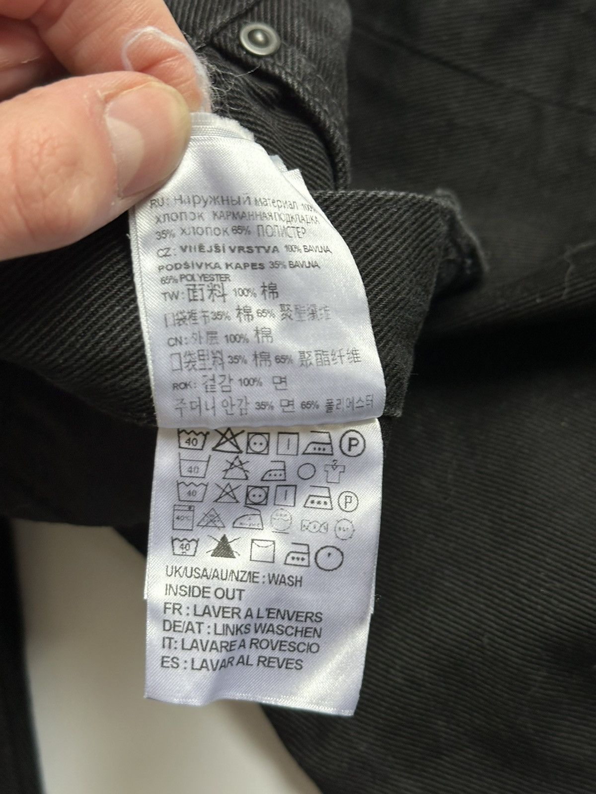 Carhartt Carhartt WIP Pontiac Pants Black Denim Jeans 29x32 Workwear Size US 29 - 10 Thumbnail