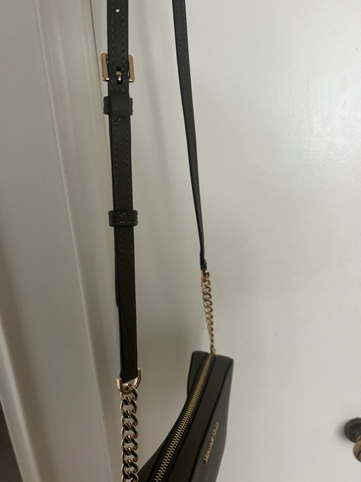 Michael Kors Michael Kors Olive Green Crossbody Bag Saffiano Leather Size ONE SIZE - 3 Thumbnail