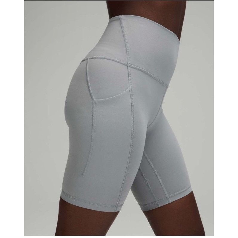 Lululemon 𝓛𝓾𝓵𝓾𝓵𝓮𝓶𝓸𝓷 Align High Rise Short with Pockets 8"Rhin Size 34" / US 12 / IT 48 - 1 Thumbnail