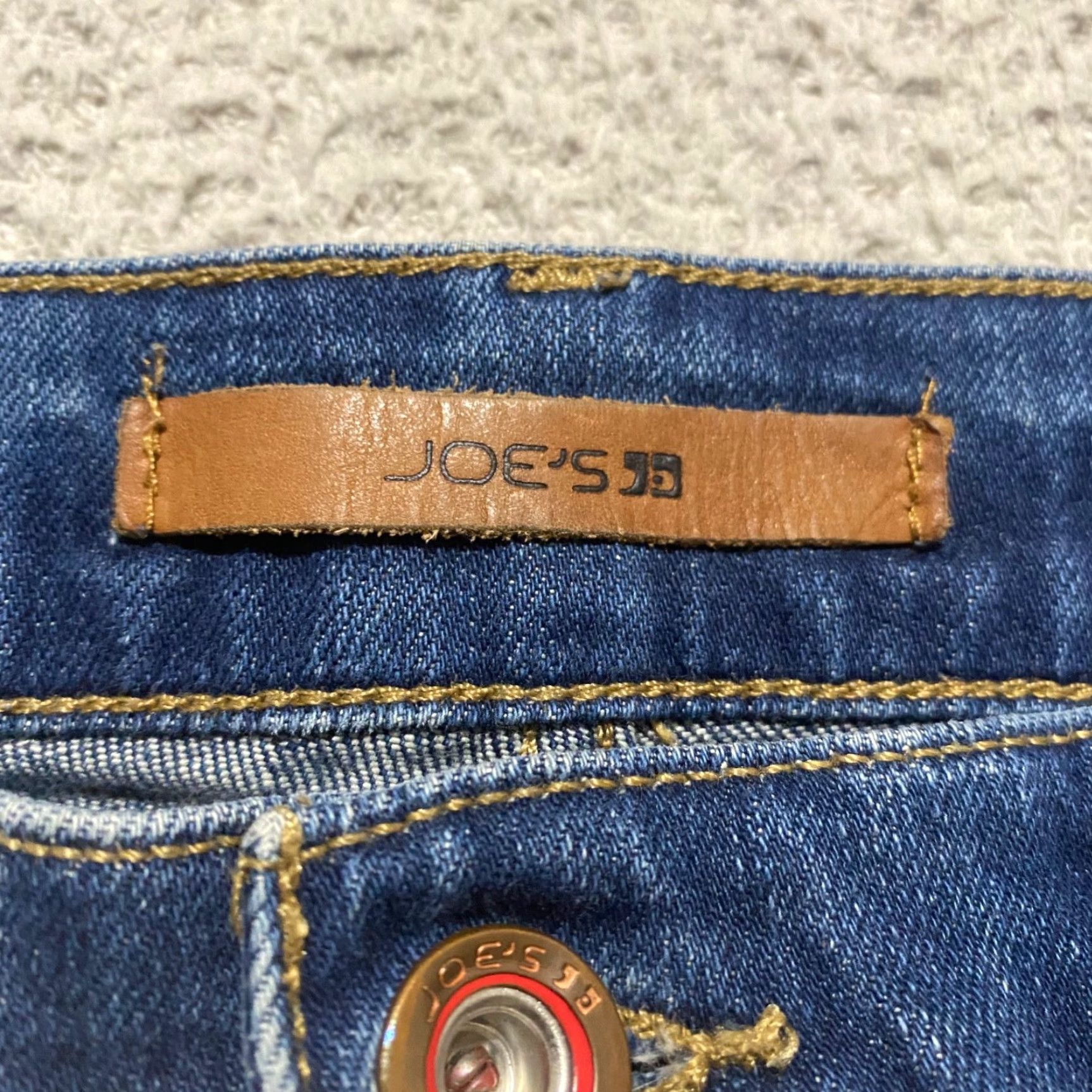 Vintage Joes Jeans Brixton Slim Straight Jeans Mens 30 Mid Rise Blue Denim Distressed Size US 30 / EU 46 - 3 Thumbnail