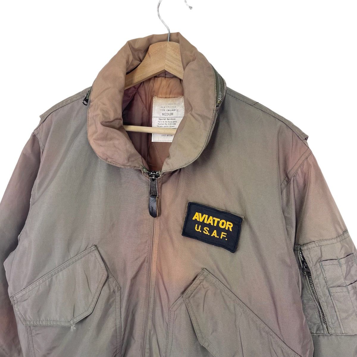 Buzz Rickson's × Vintage 80’s USAF Faded Flyers Bomber Jacket Size US M / EU 48-50 / 2 - 4 Thumbnail