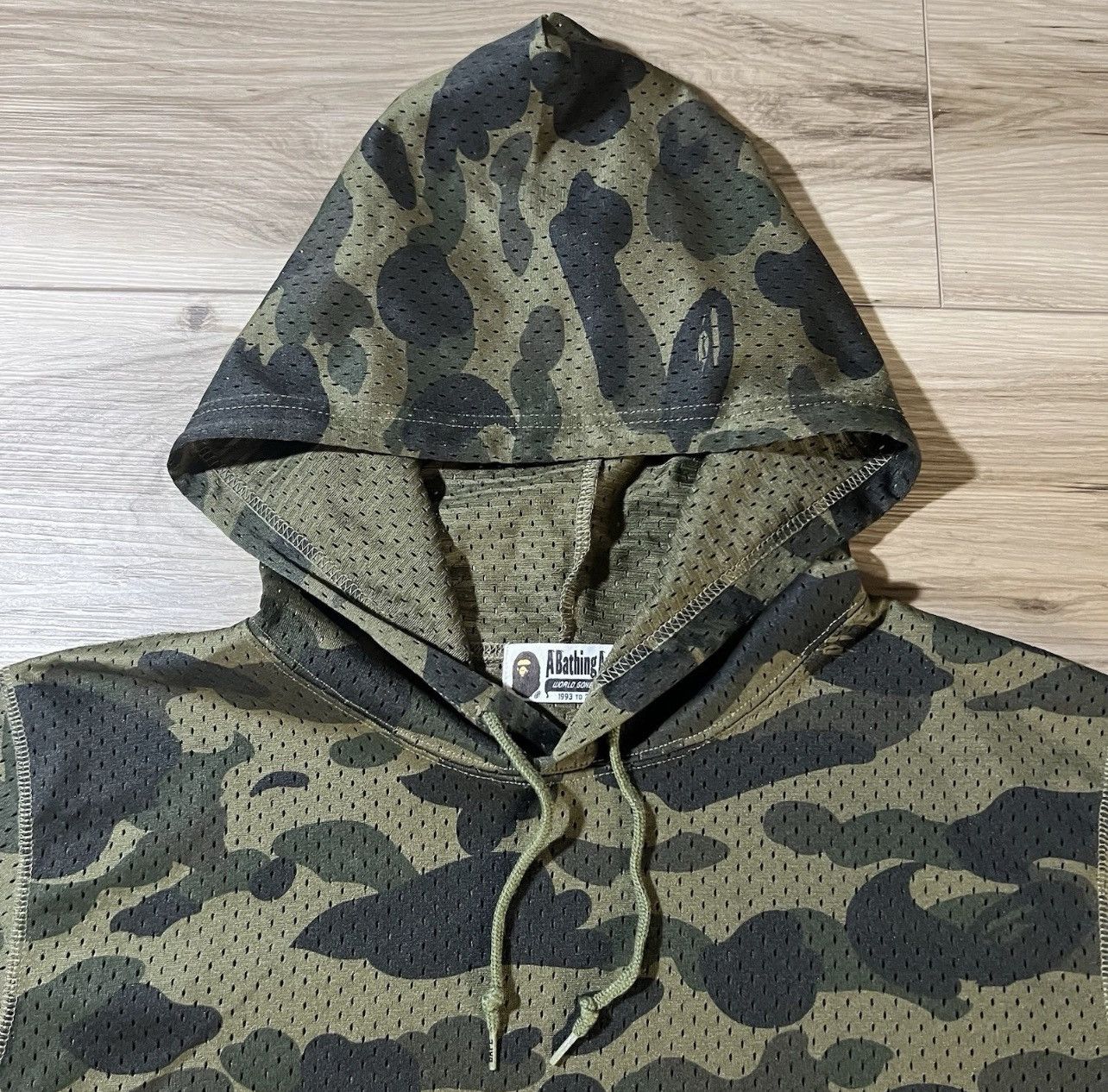 Bape Bape Camo Mesh Pullover Hoodie Size US XL / EU 56 / 4 - 6 Thumbnail