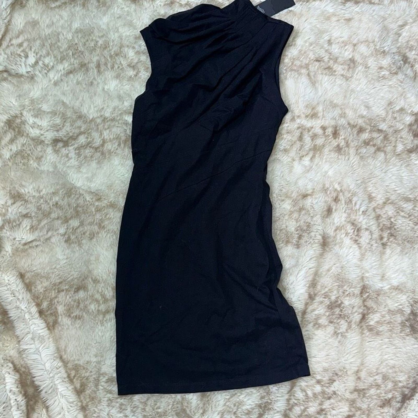 Rta RTA Holly twisted neck mini organza jersey dress | Sz 4, NWT Size S / US 4 / IT 40 - 7 Thumbnail