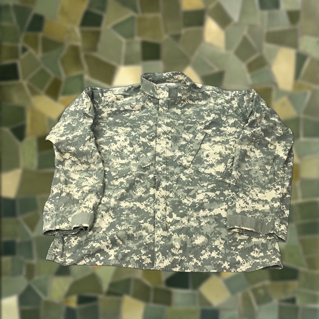 Vintage Bremen Bowdon Mfg. Co. US Army Combat Uniform Jacket Mens XL Regular Digital Camo Ripstop Green Military Size US XL / EU 56 / 4 - 1 Thumbnail
