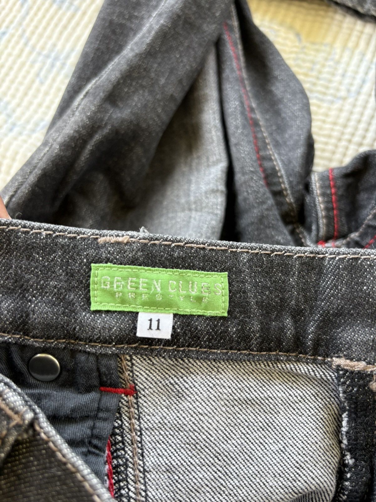 Japanese Brand Japanese Green Club Streetwear Flared Denim Size US 30 / EU 46 - 16 Thumbnail
