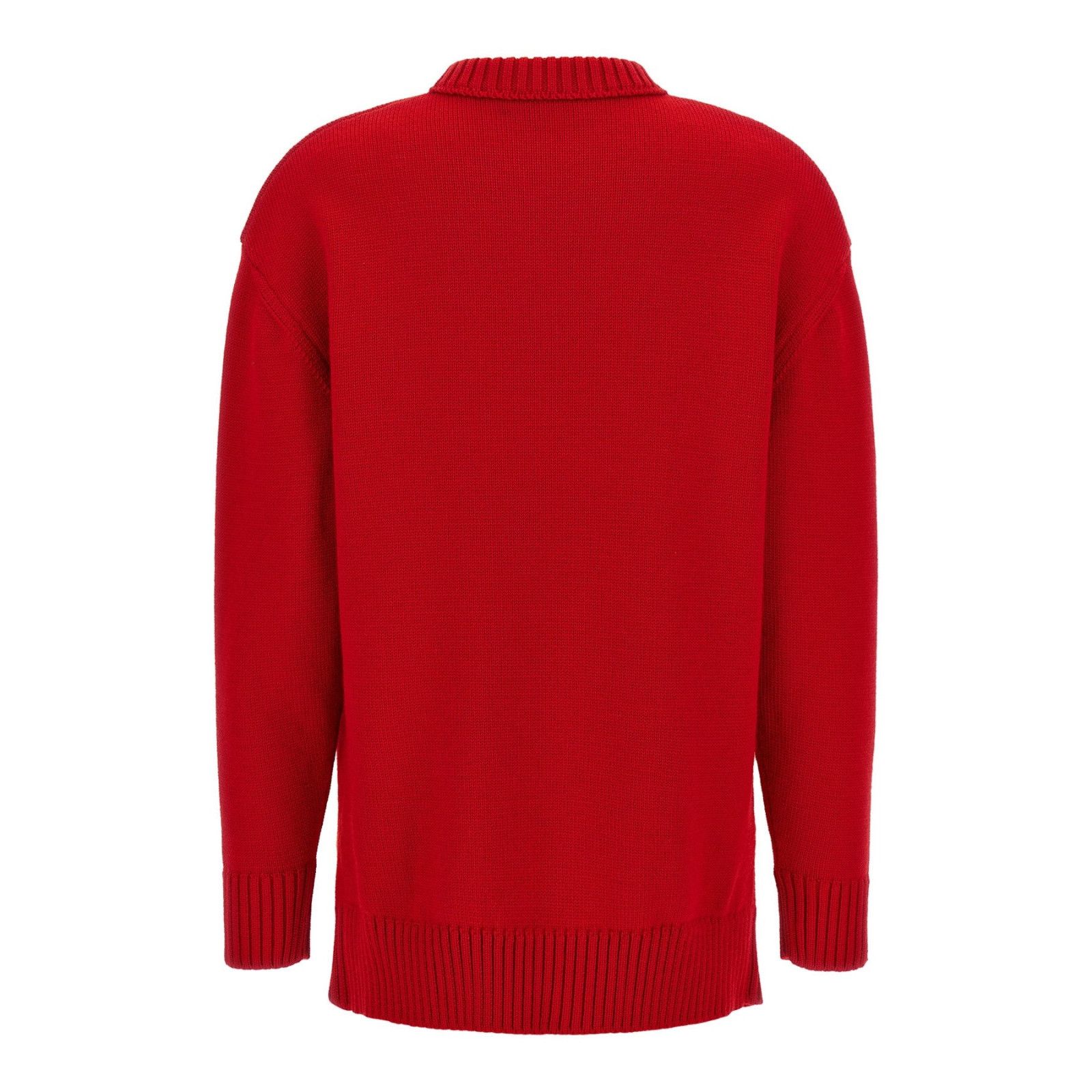 Prada PRADA Red Wool Sweater New & Authentic (Women's size:IT 40;) Size S / US 4 / IT 40 - 2 Thumbnail