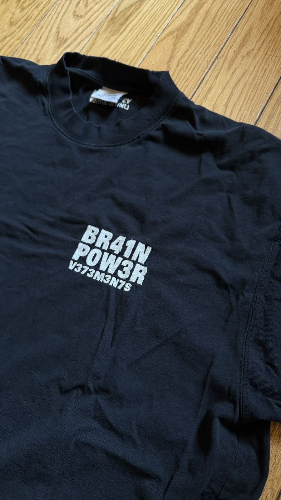 Vetements Brain Power Embroidered Tee Size US XS / EU 42 / 0 - 1 Thumbnail