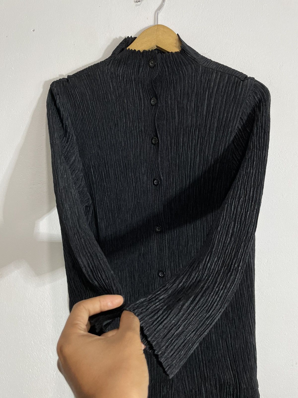 Issey Miyake Japanese Undefined Pleated Shirt Issey style Size US S / EU 44-46 / 1 - 6 Thumbnail