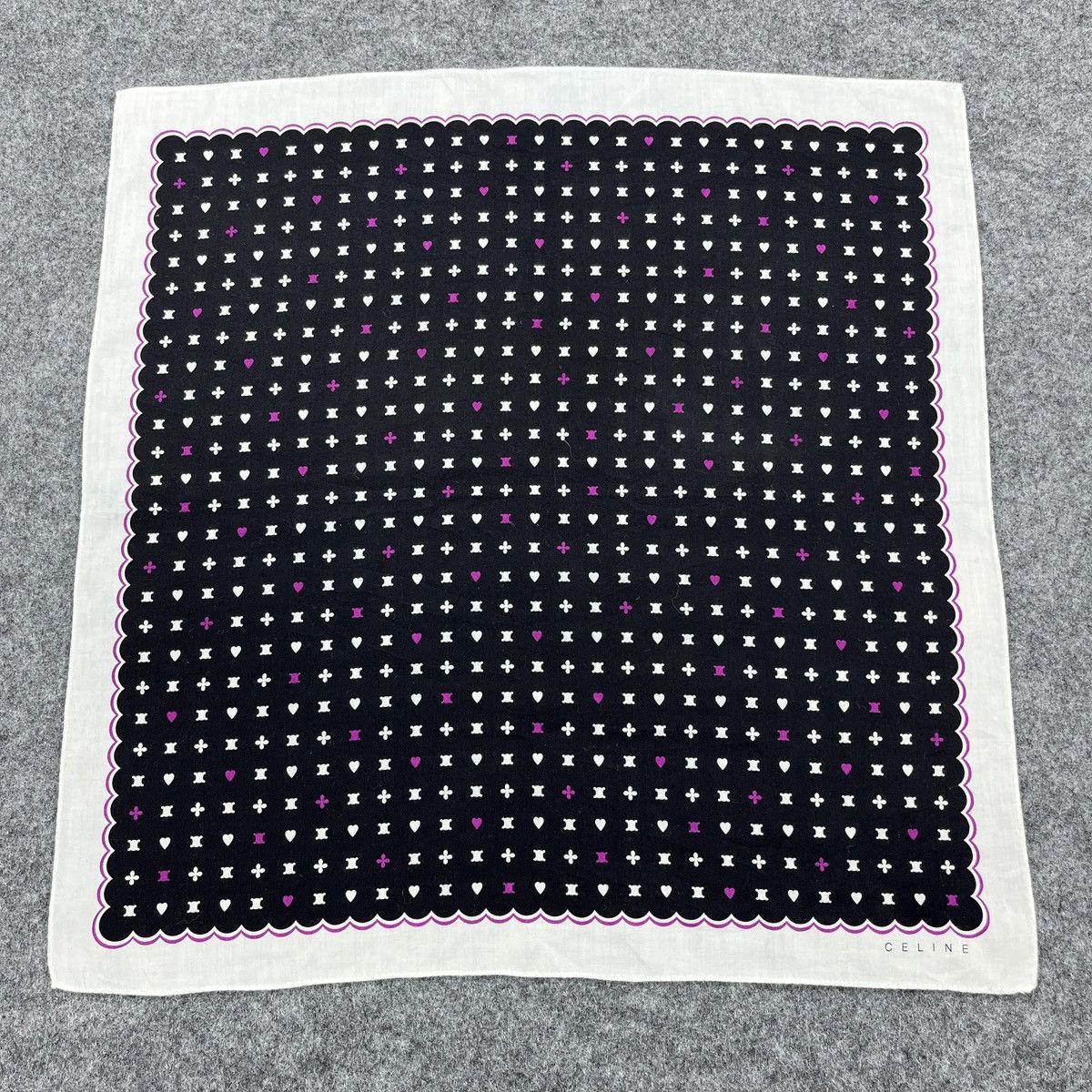 Celine Celine Luxury Handkerchief / Bandana / Neckerchief B817 Size ONE SIZE - 1 Thumbnail