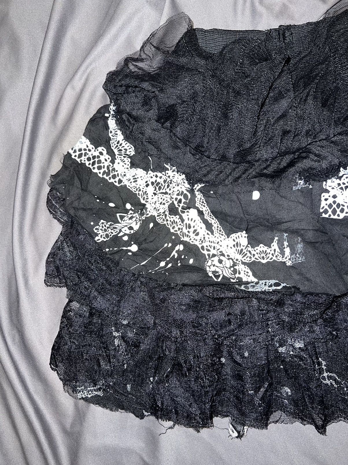 Japanese Brand H.naoto Hangry & Angry lace tutu skirt 🧛🏻‍♀️☠️ Size 26" / US 2 / IT 38 - 6 Thumbnail