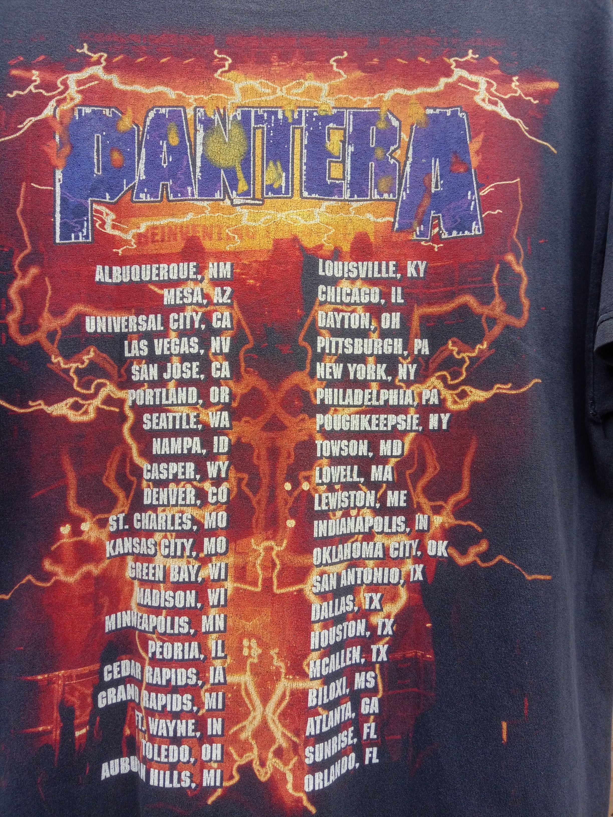 Band Tees Vintage PANTERA tour tee Size US L / EU 52-54 / 3 - 4 Thumbnail