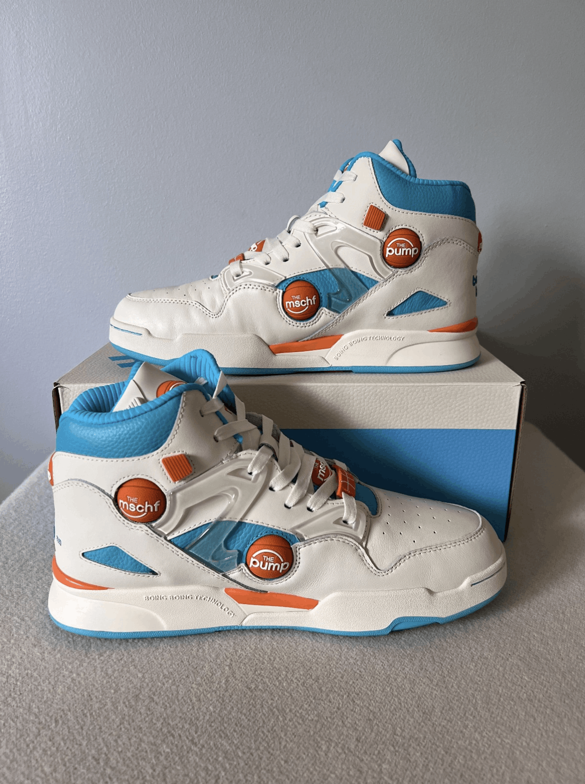 Reebok MSCHF Reebok Omni Zone IX in White Blue Size US 8 / EU 41 - 3 Thumbnail