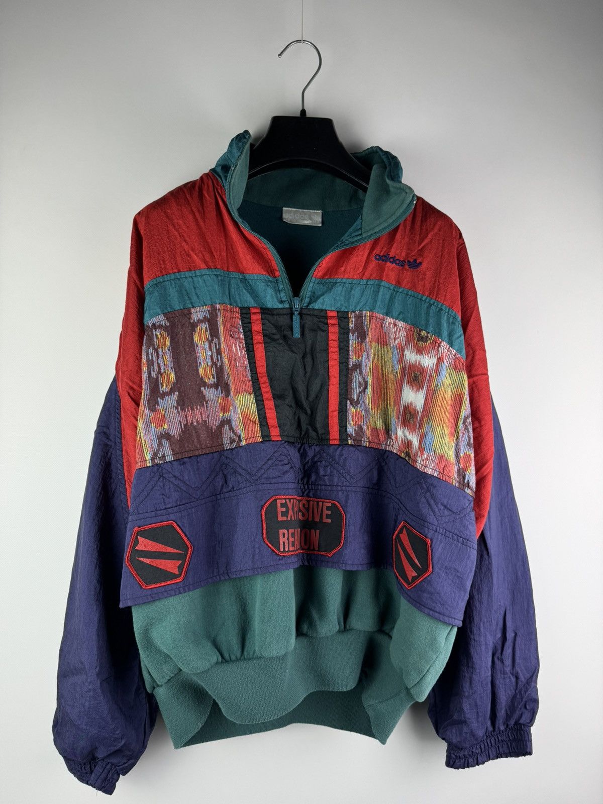 Adidas Vintage 90s Adidas Explosive Reaction Windbreaker Jacket Size US M / EU 48-50 / 2 - 1 Thumbnail