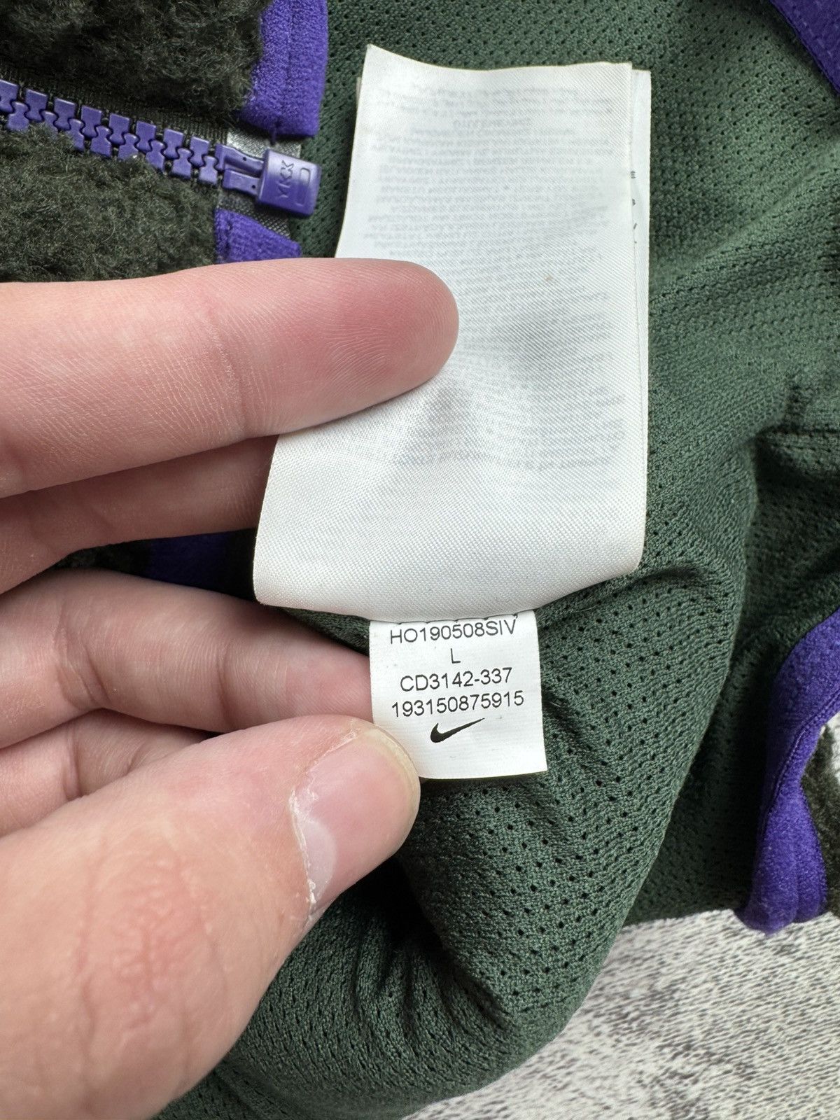 Nike Nike Green Sherpa Vest Zip Sportswear Fleece Y2K Polar Men’s M Size Jacket Winderbreaker Size US L / EU 52-54 / 3 - 9 Thumbnail