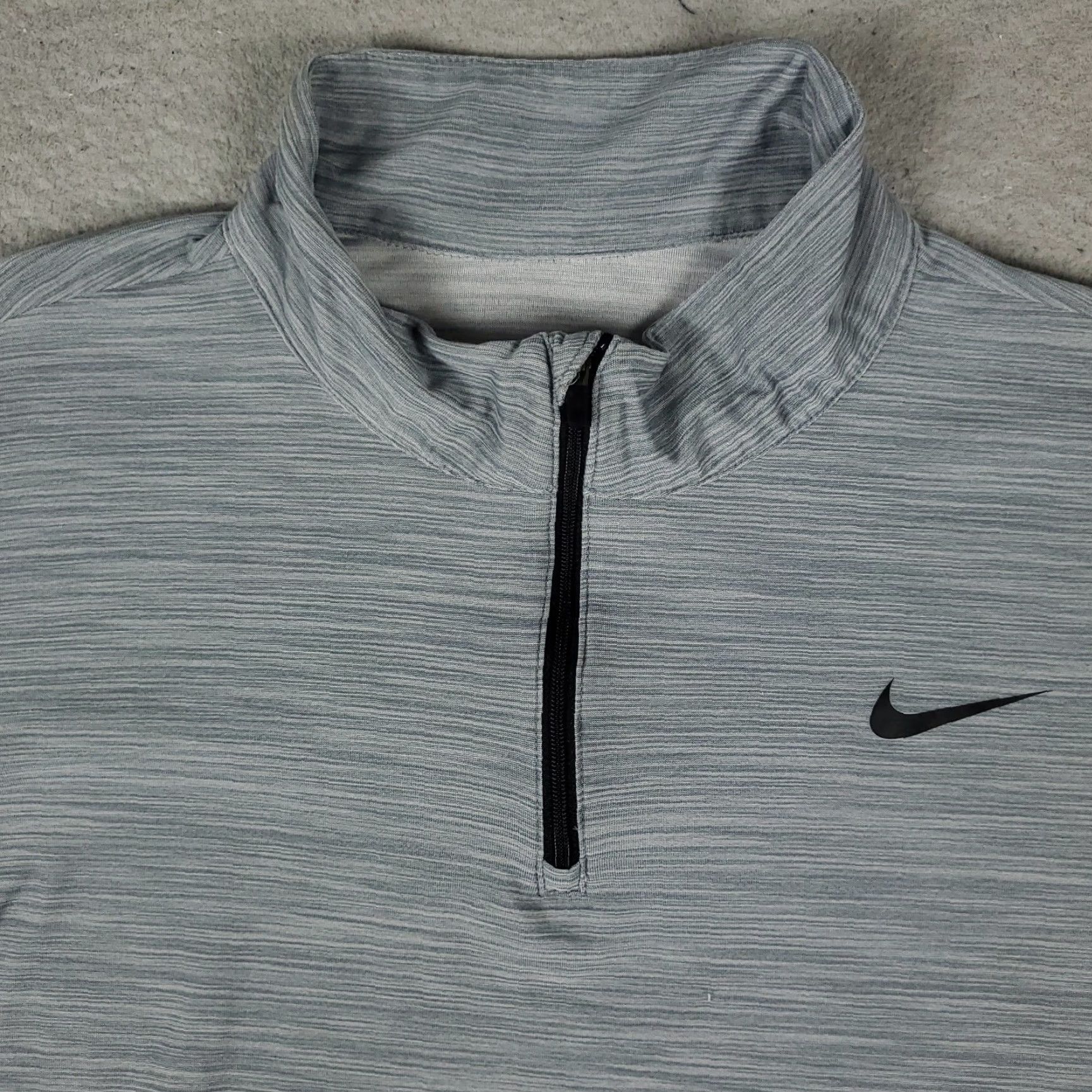 Nike Nike Dri-Fit Golf 1/4 Zip Shirt Men M Gray Long Sleeve Pullover 1/4 Zip All Seasons Activewear Mens Size US M / EU 48-50 / 2 - 2 Thumbnail