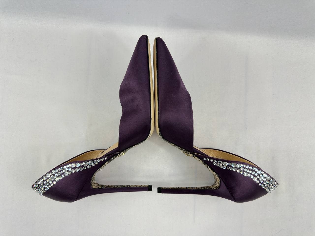 Paciotti Cesare Paciotti Silk Purple Pump Heels Size US 11.5 / IT 41.5 - 10 Thumbnail