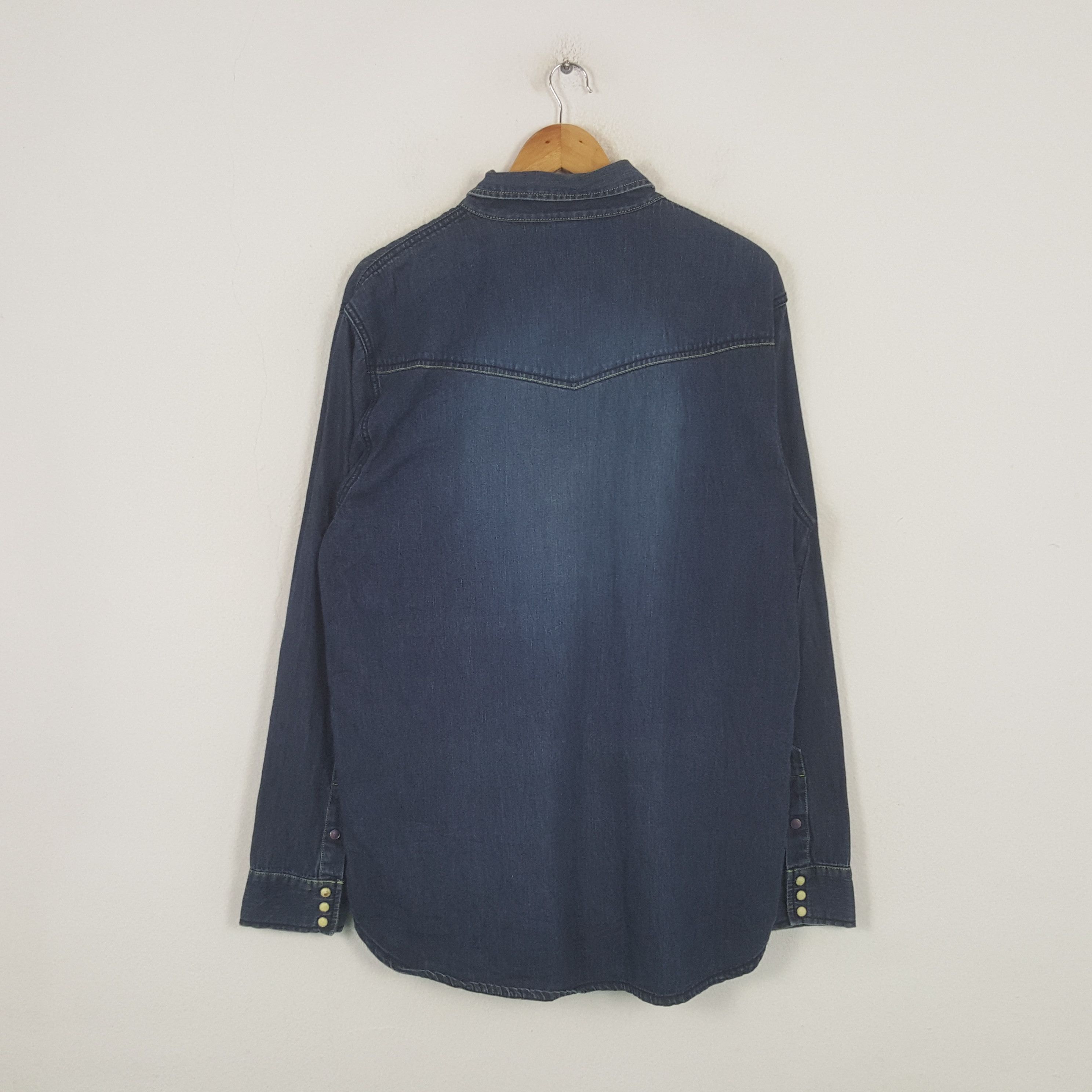 Prps Vintage PRPS Japanese Brand Denim Shirt RR8 Size US L / EU 52-54 / 3 - 3 Thumbnail