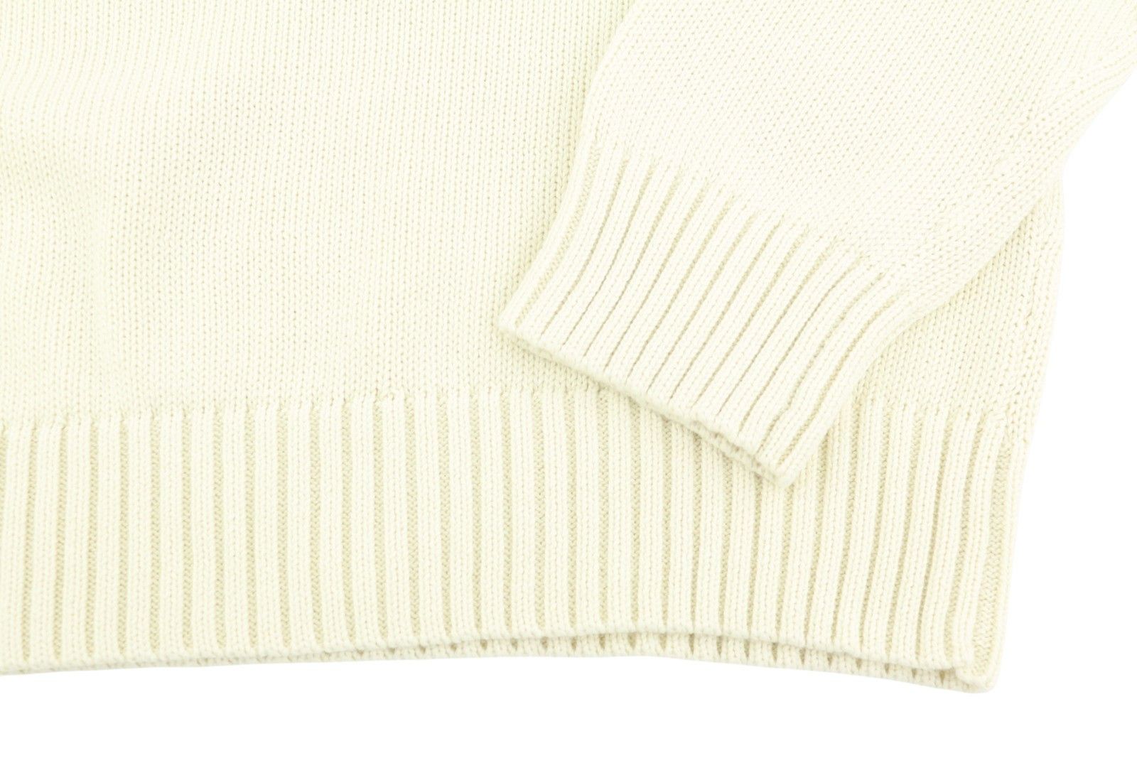 Ralph Lauren CREAM L Tight Knit Crew Neck Pullover 86929 Size US L / EU 52-54 / 3 - 6 Thumbnail