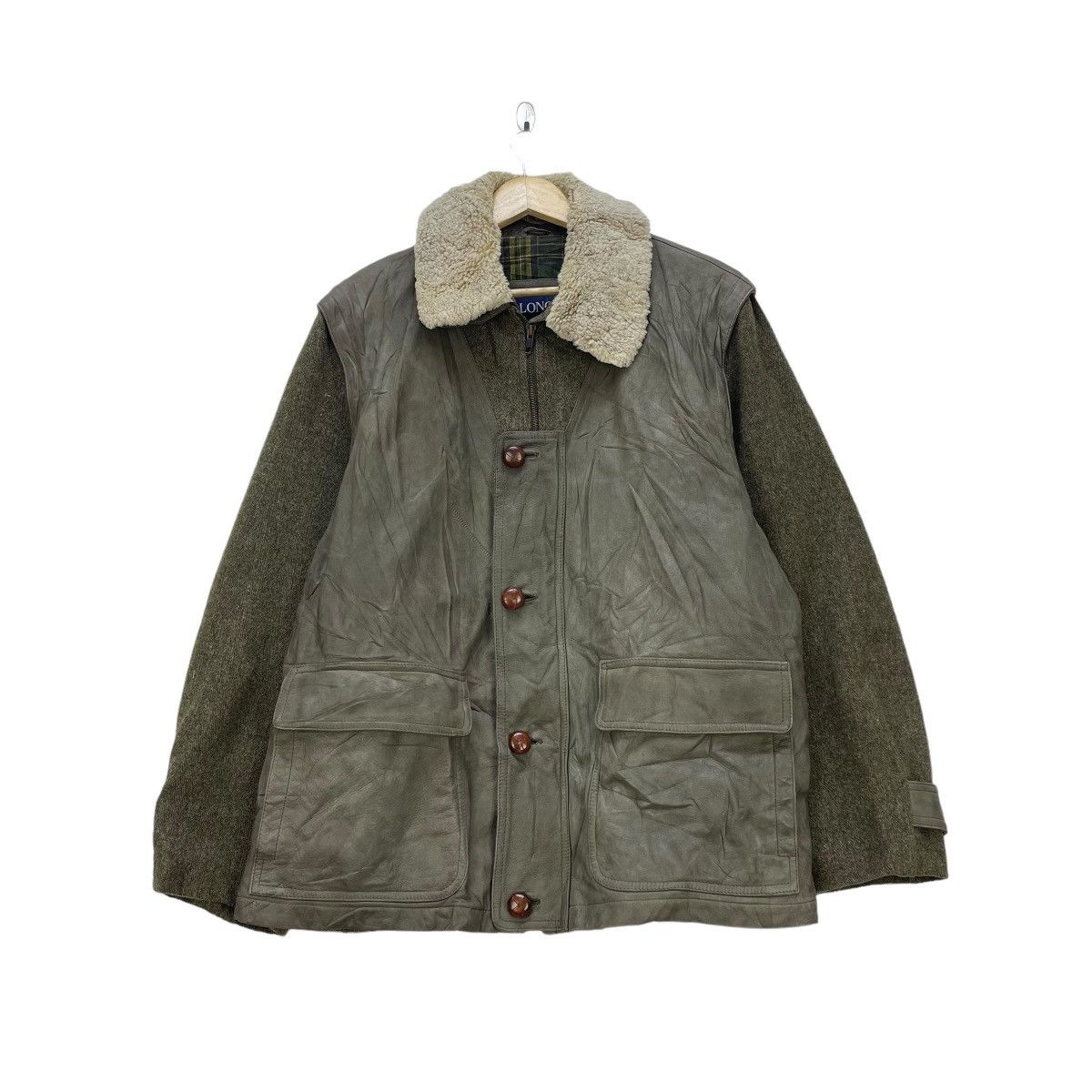 Genuine Leather Leather Jacket Longhi Made In Italy Detachable Sleeve Jacket Size US M / EU 48-50 / 2 - 2 Thumbnail