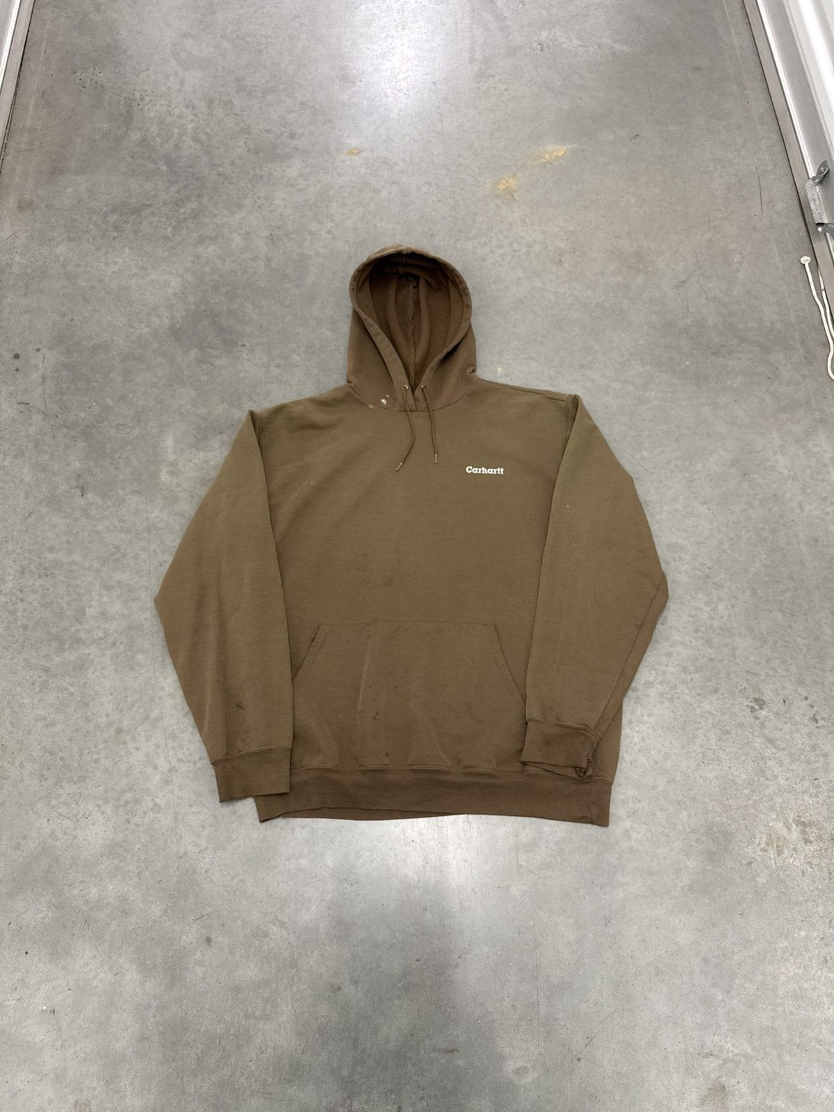 Carhartt Crazy Vintage 90s Carhartt Mocha Brown Faded Hoodie USA Size US XL / EU 56 / 4 - 6 Thumbnail